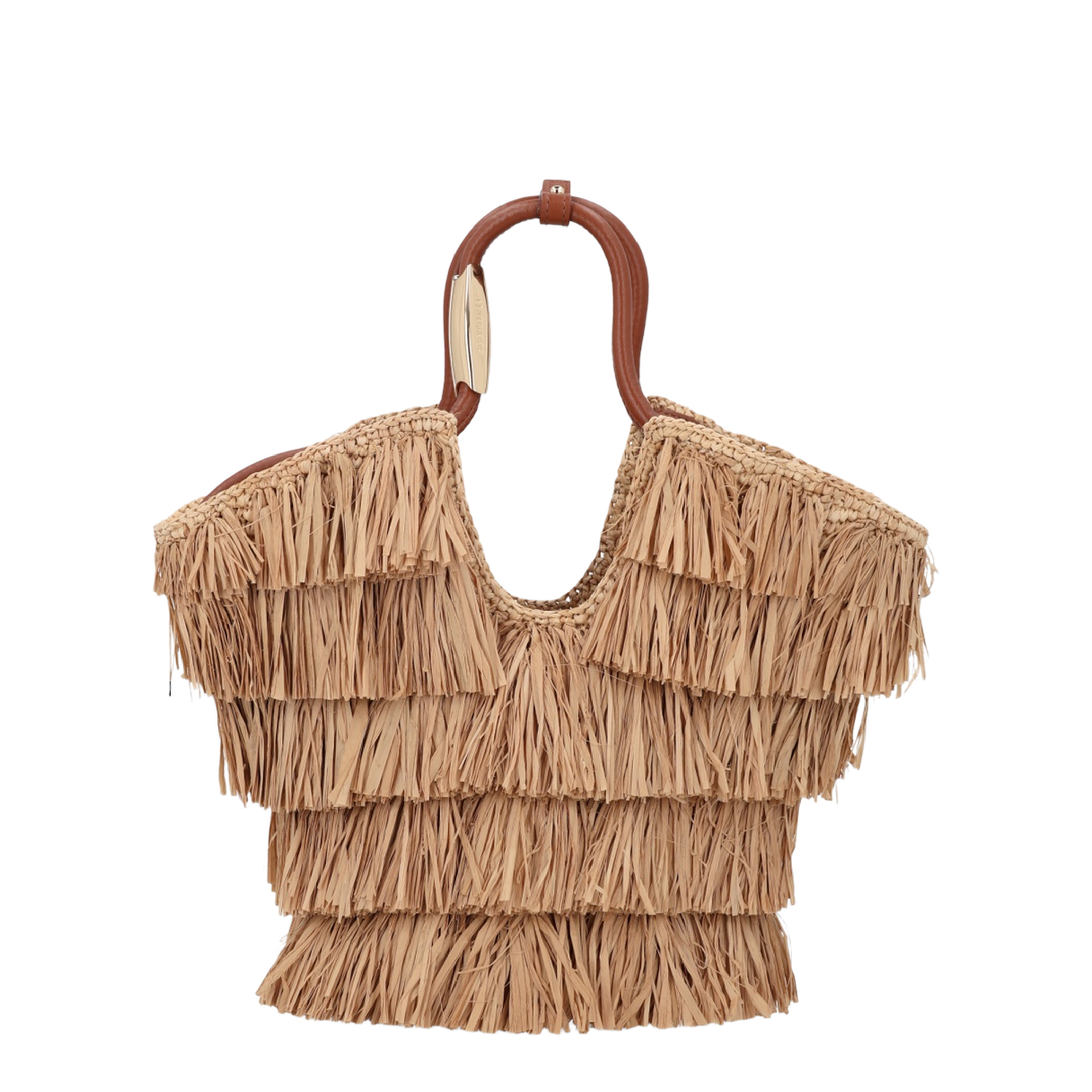 Goldentime Fringed Tote Bag - Image 1