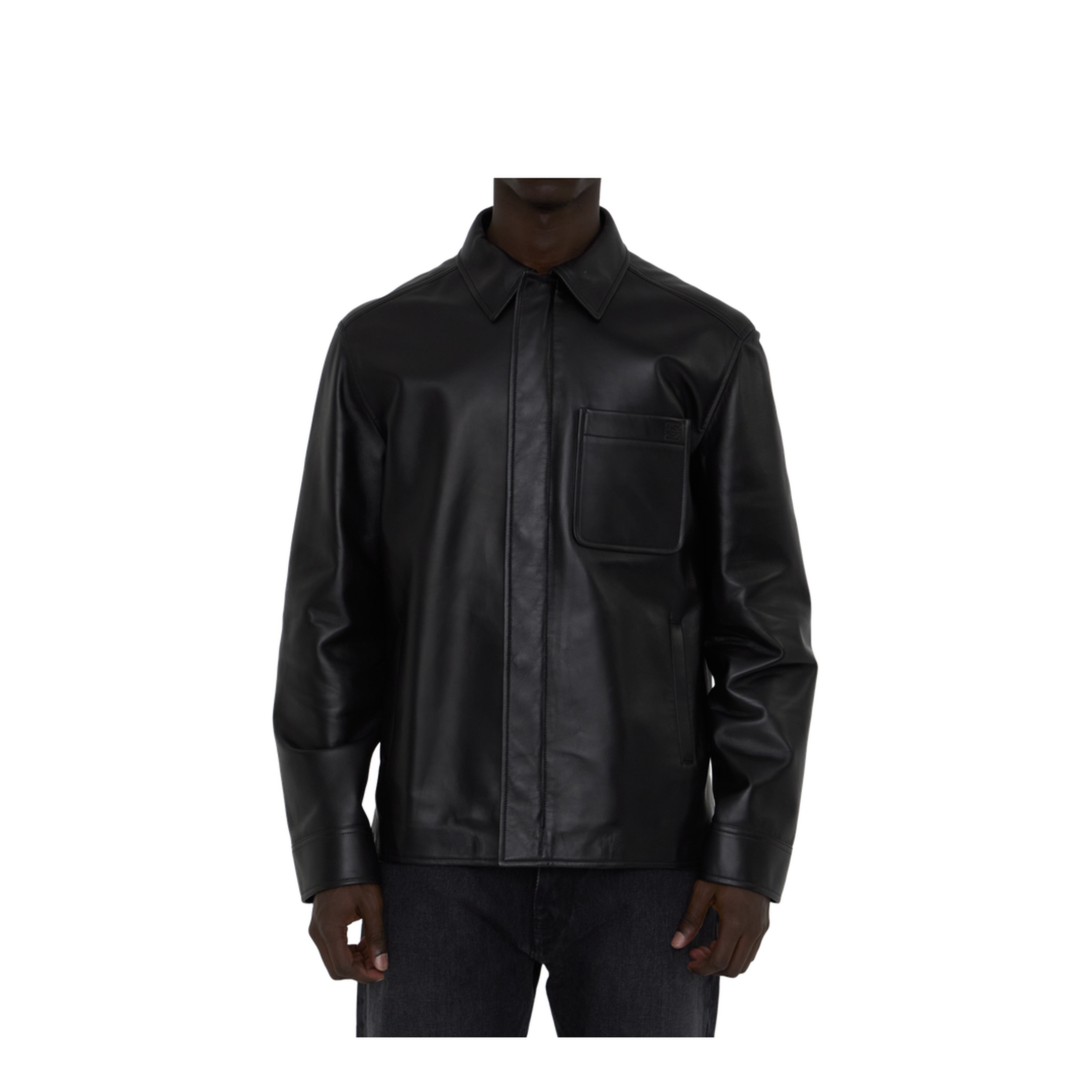 Overshirt in Lambskin Nappa - Image 1