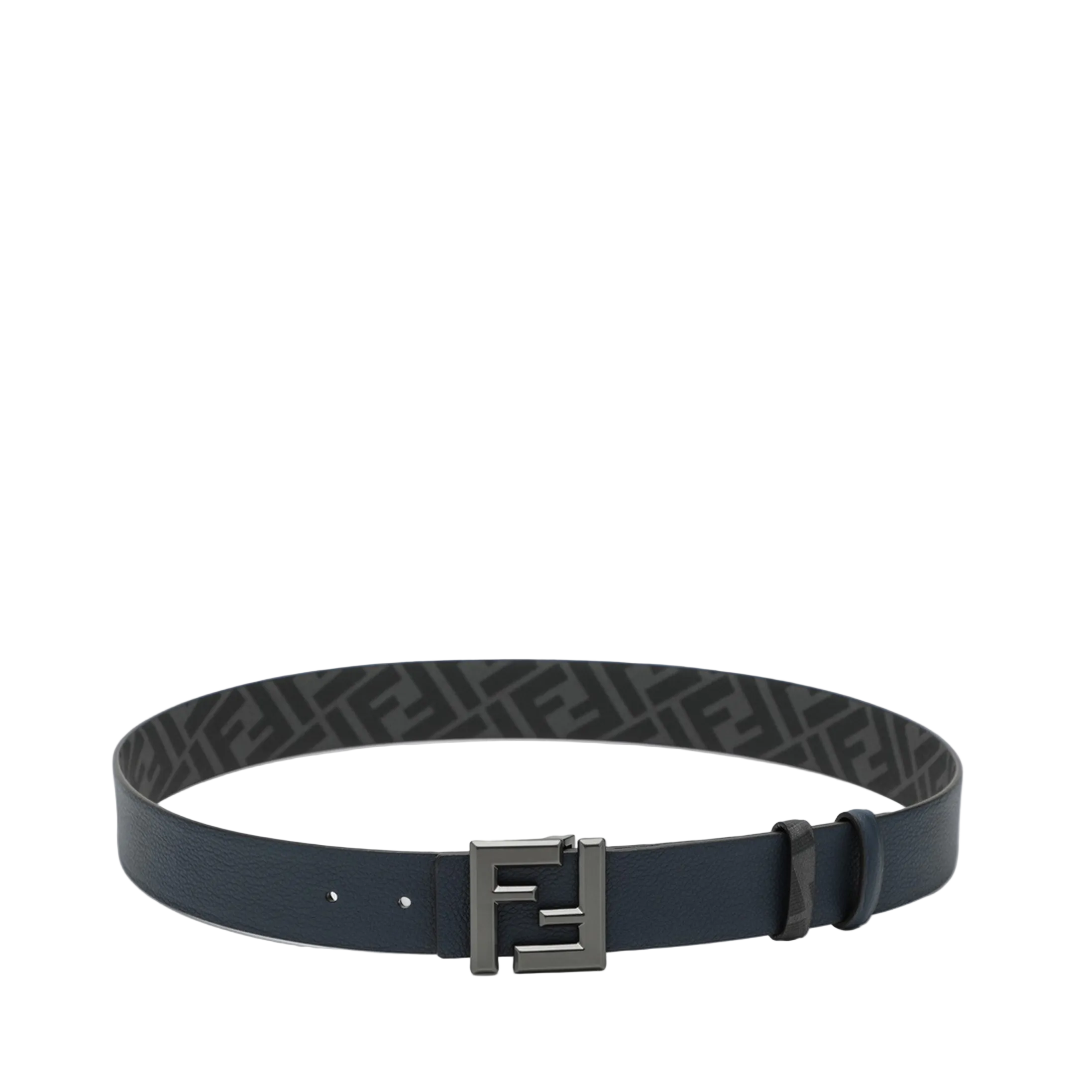 Squared FF Belt Leather Blue - Image 1
