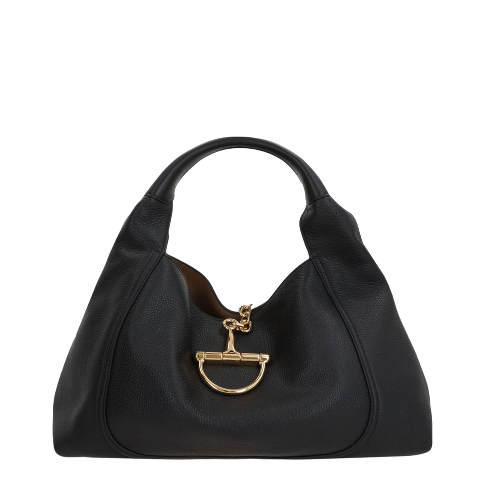 Softbit Maxi Leather Shoulder Bags - Black - Image 1