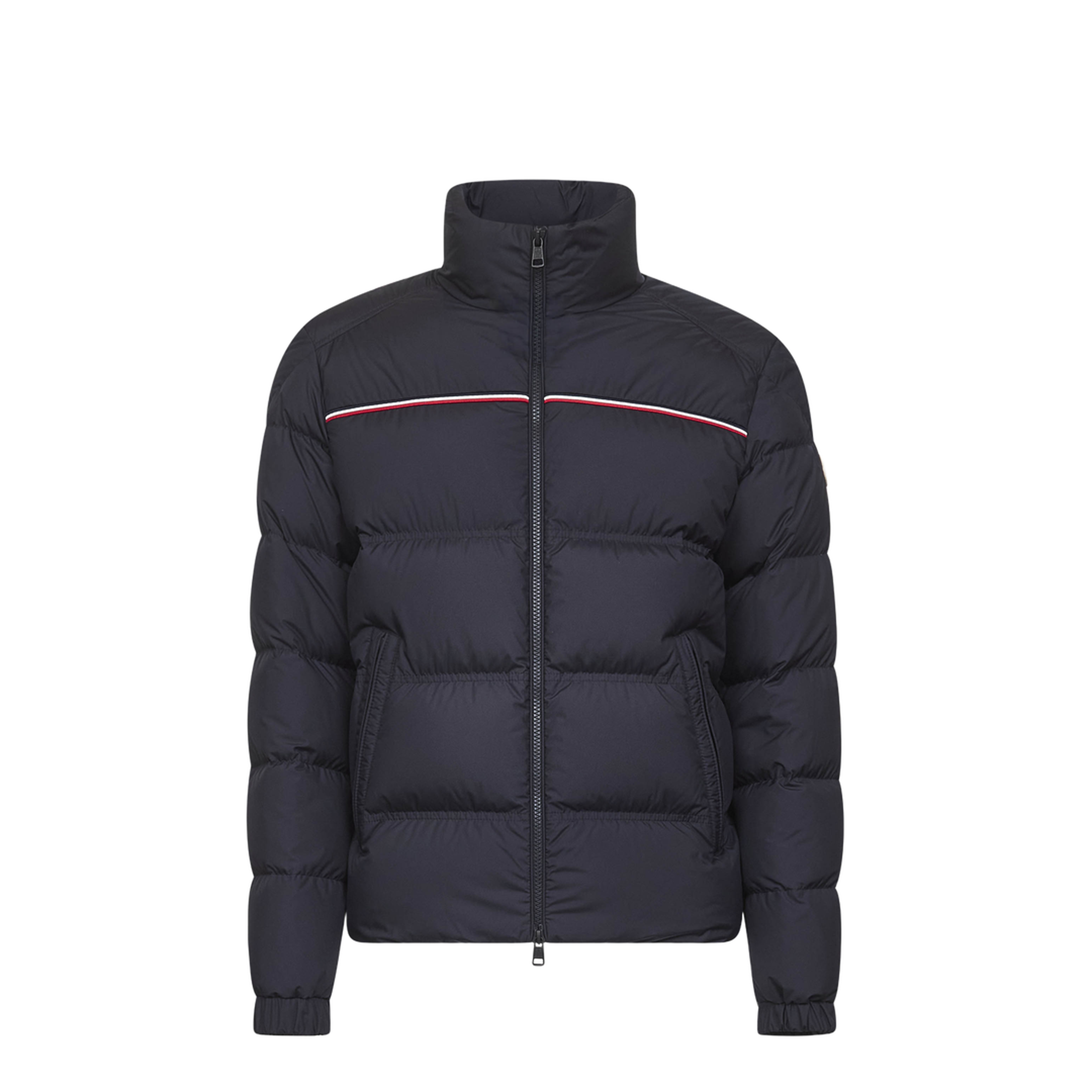 Navy Blue Bouvaque Short Down Jacket - Image 1