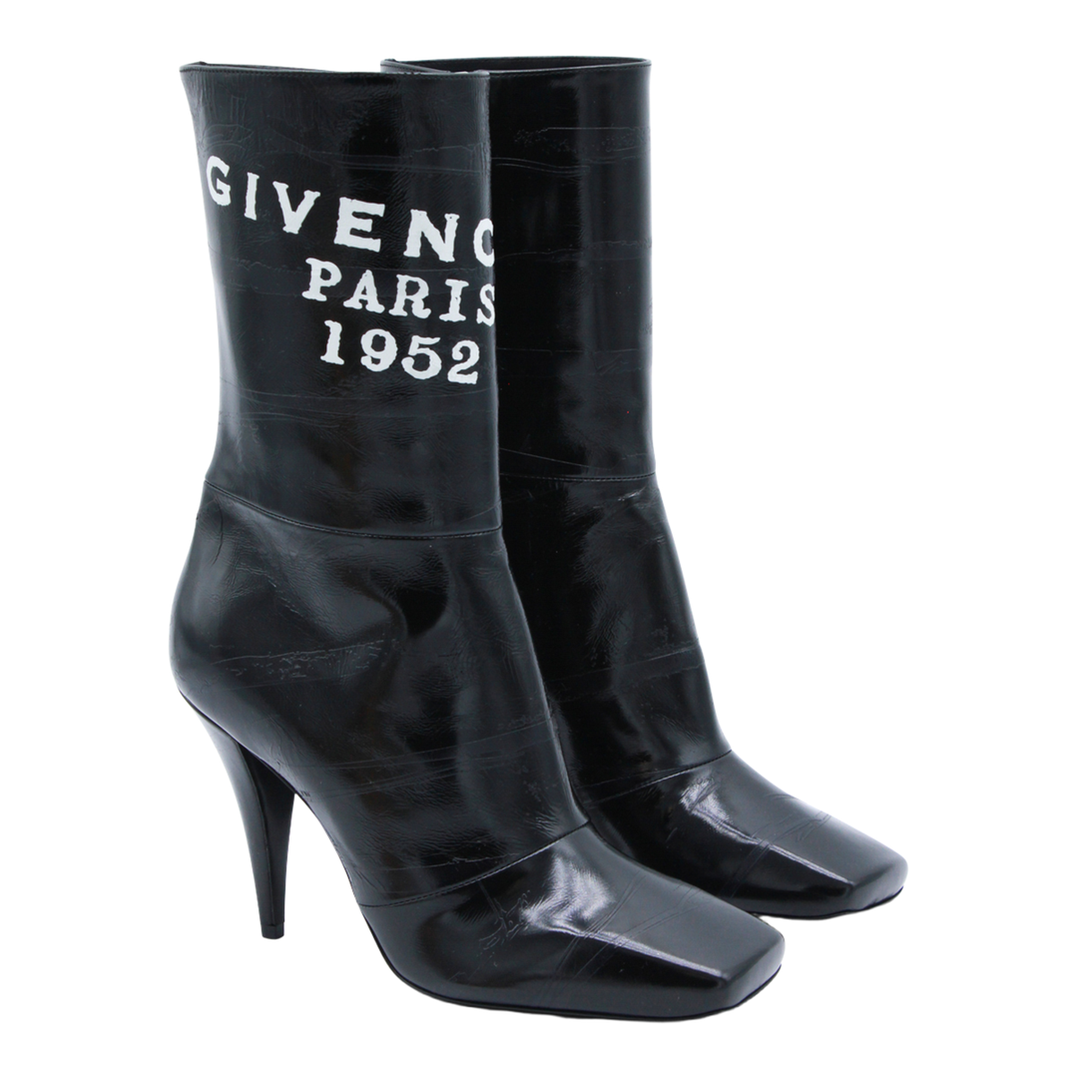 Leather Boots In Black - Image 3