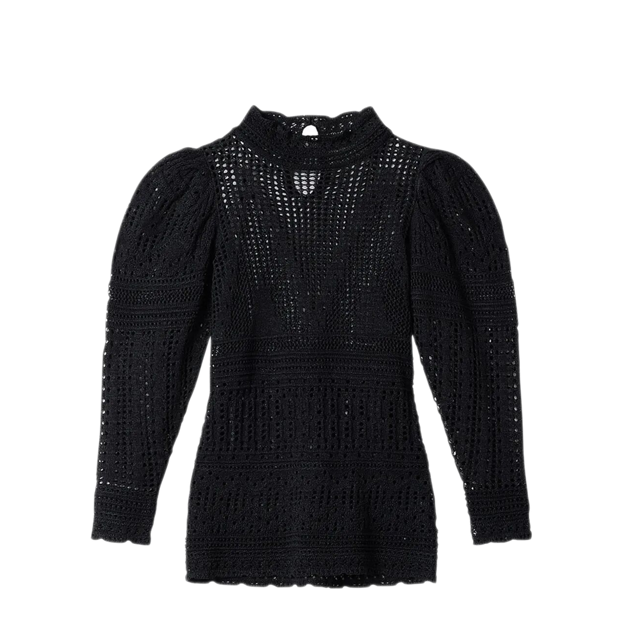 Dahara Openwork Cotton Sweater - Image 1