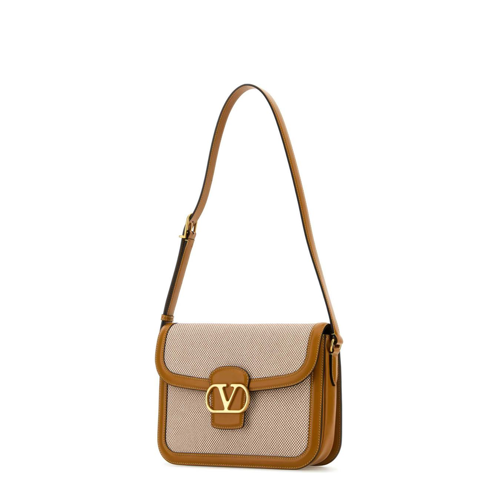 Canvas and Leather Shoulder Bag - Image 2