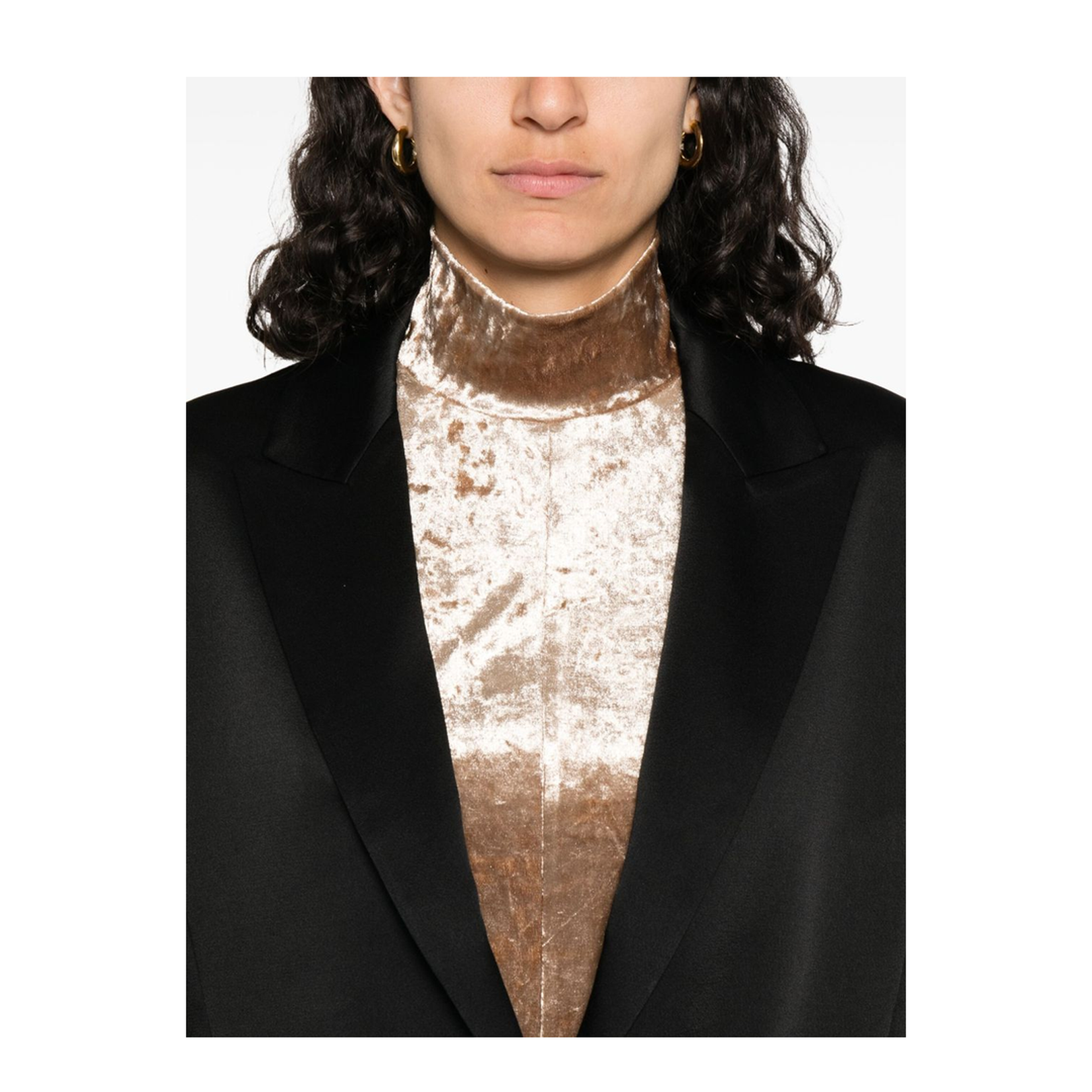 Satin Single-Breasted Jacket - Image 2