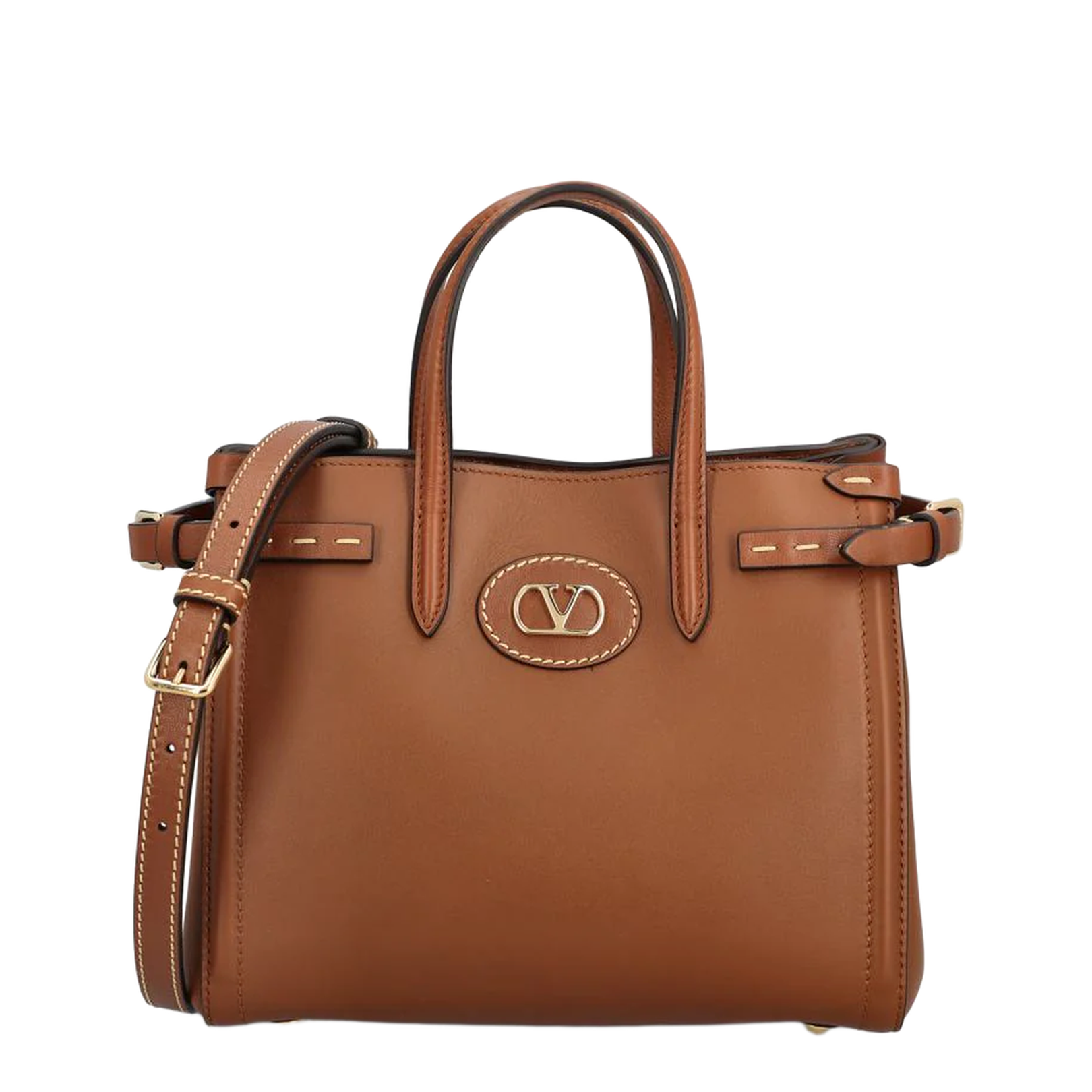VLogo Signature Handbag Brown - Image 1