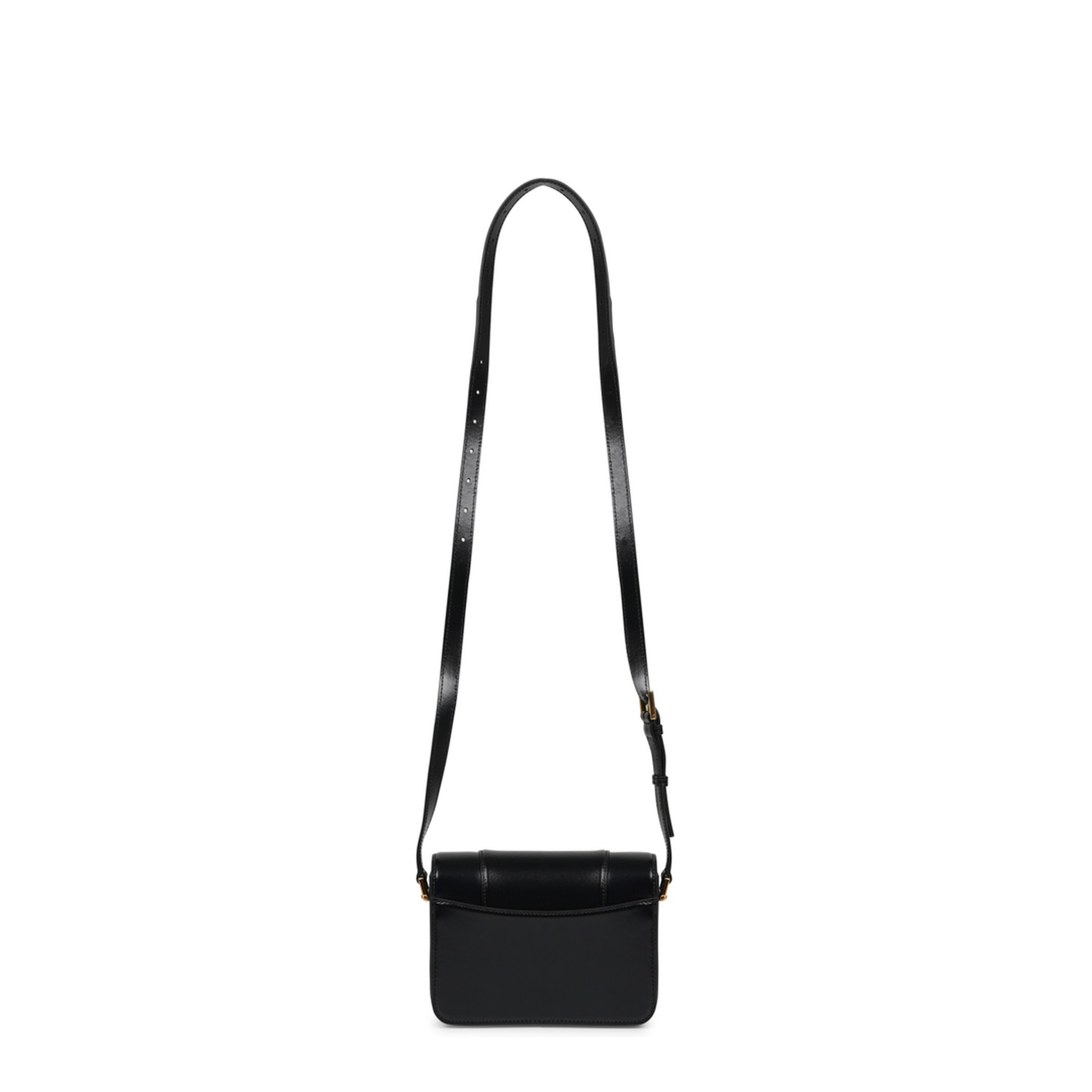 Hourglass Small Flap Bag in Black - Image 3