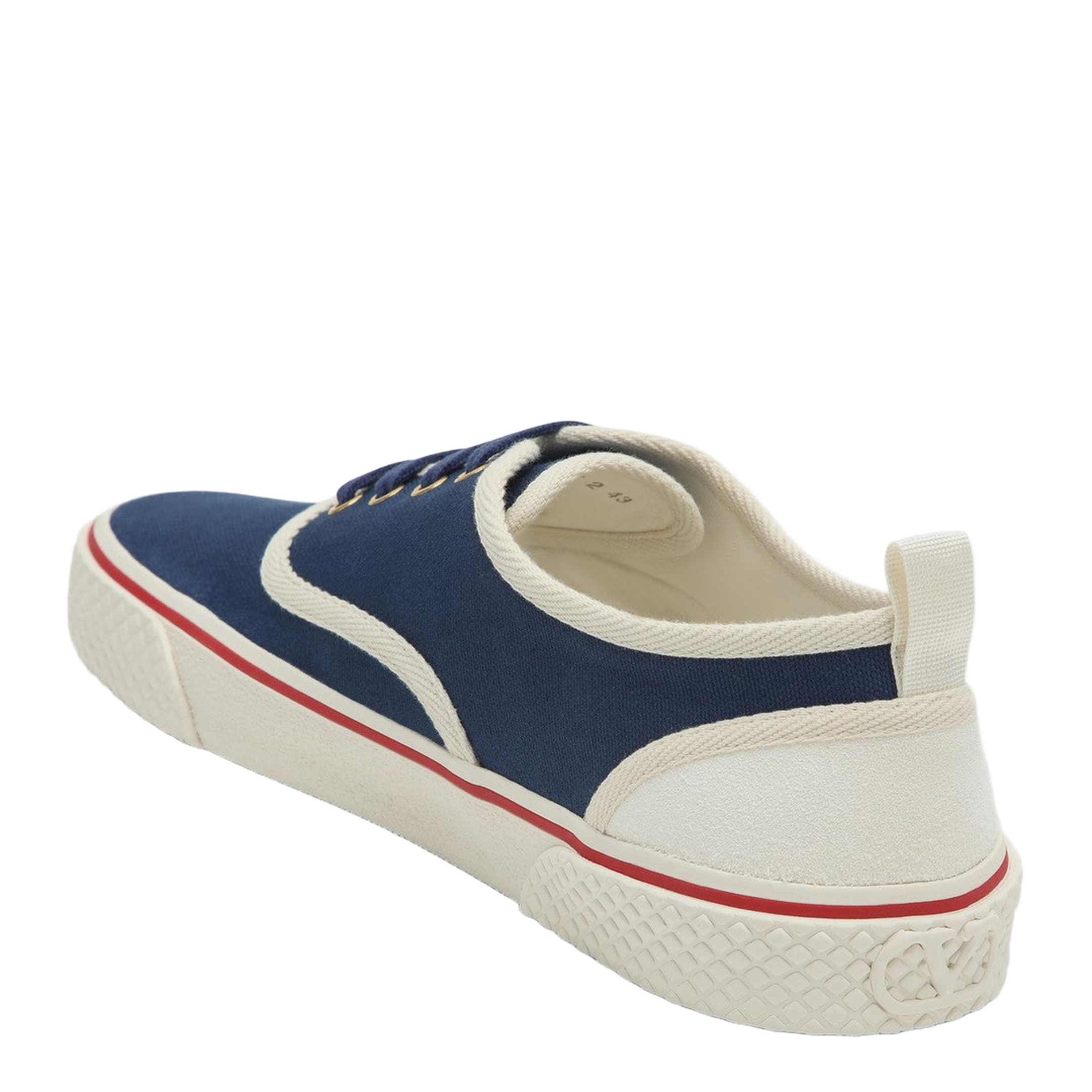 Sneaker Nojoke in Blue and White Canvas - Image 2