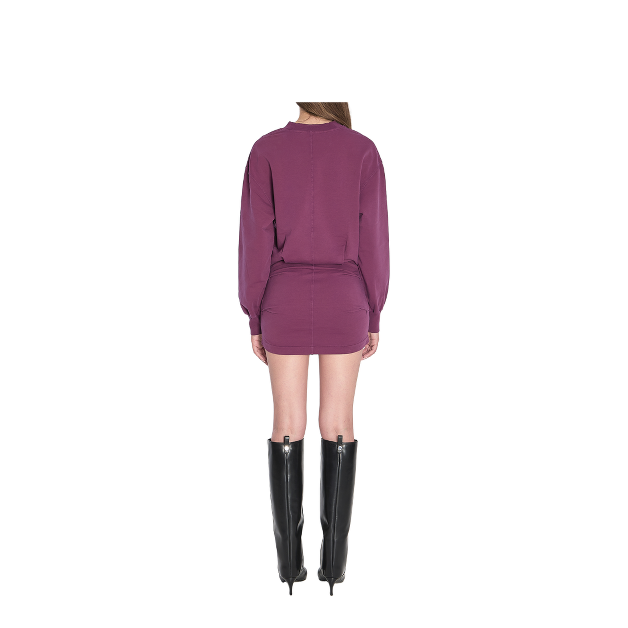 Mini Dress in Burgundy - Image 4