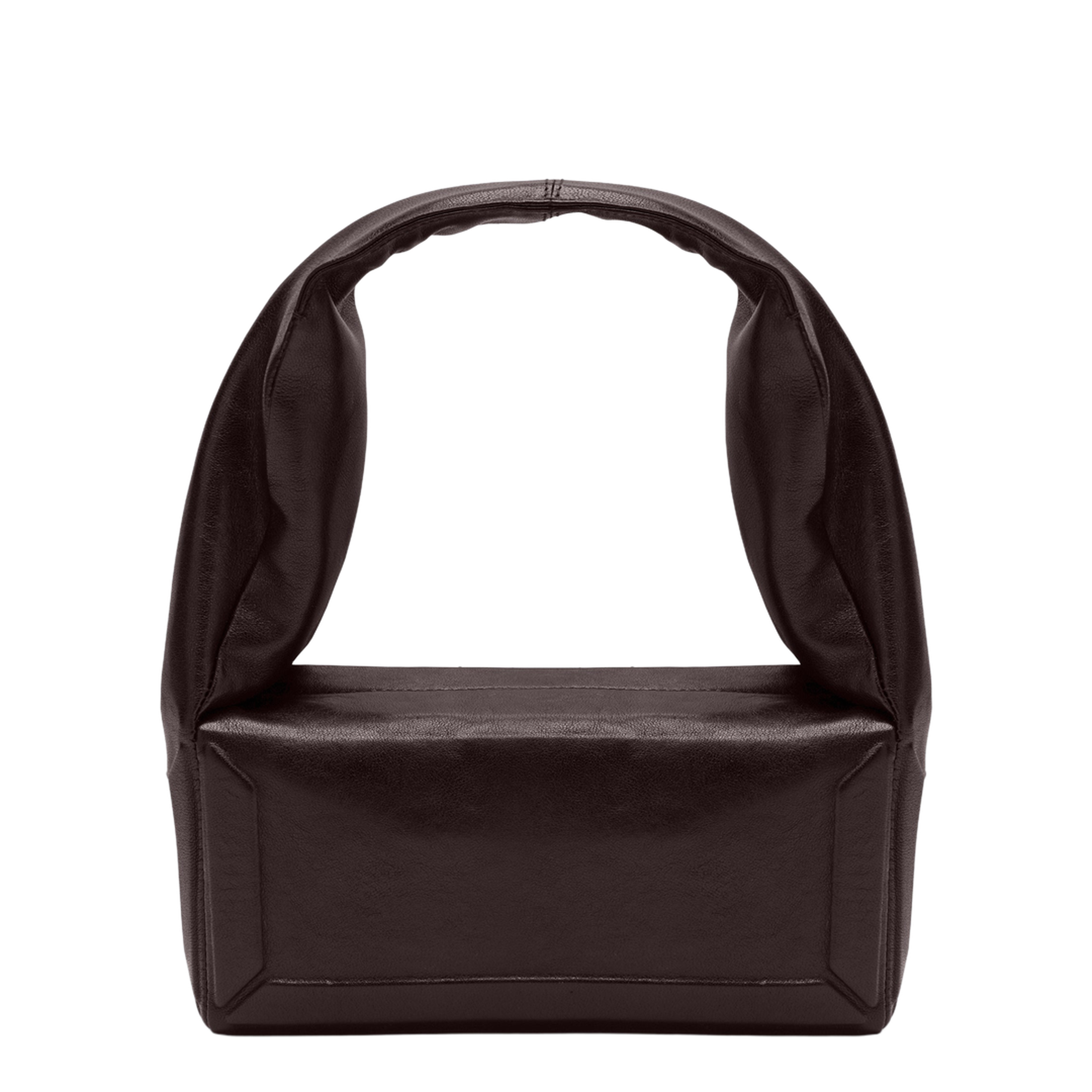 Box East West Small Bag in Burgundy Leather - Image 2