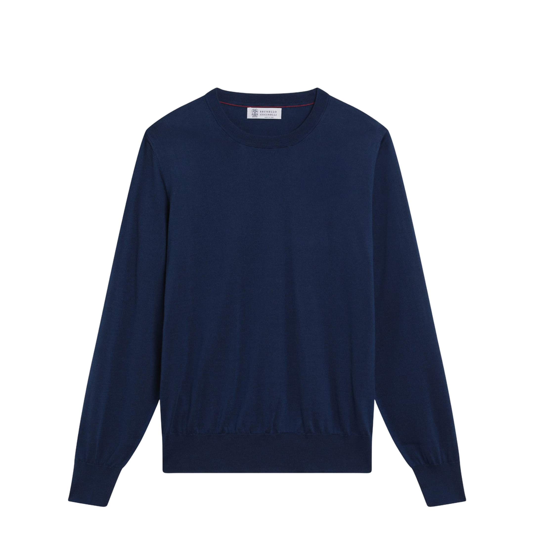 Blue Cotton Sweater - Image 1