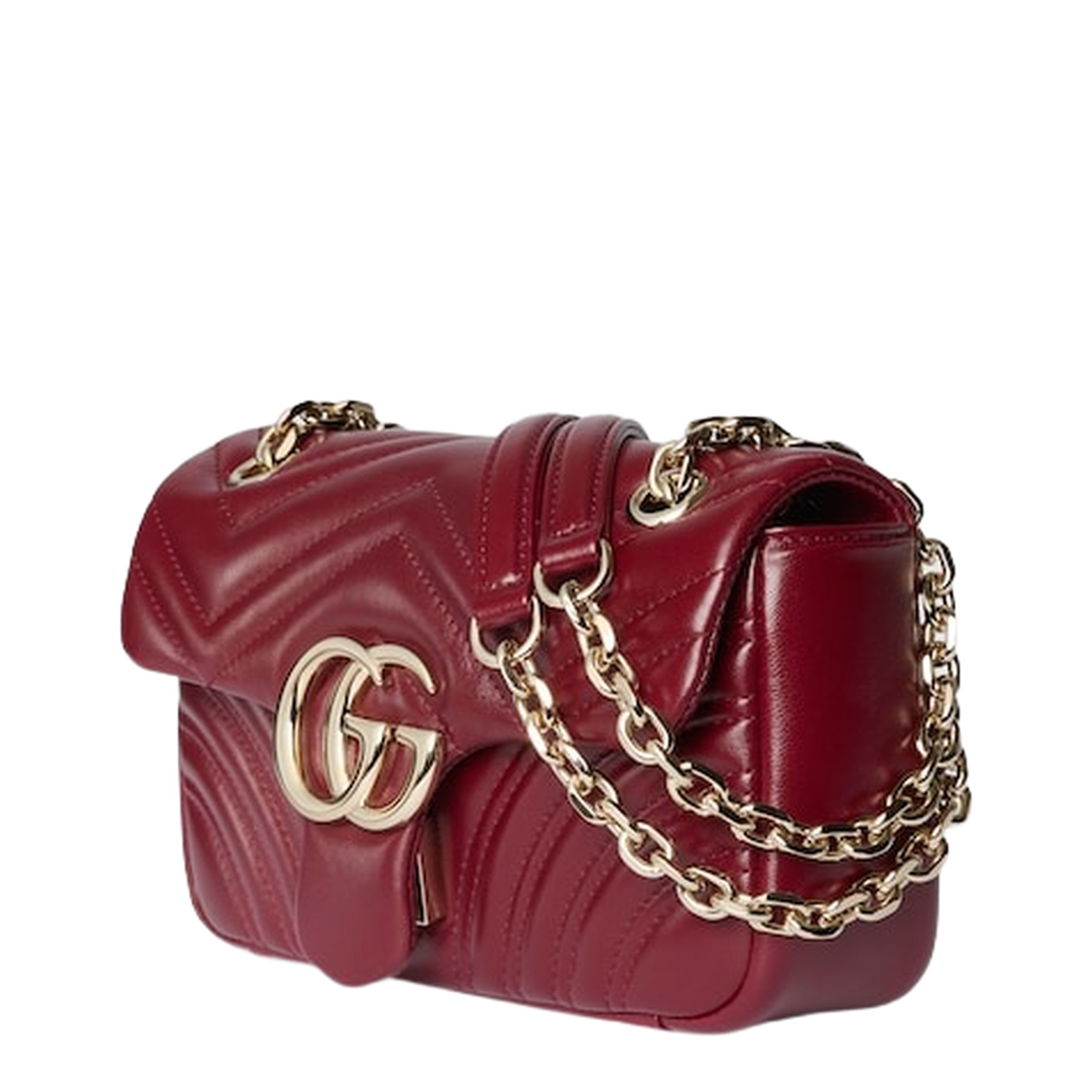 Small Shoulder Bag Red Leather - Image 2