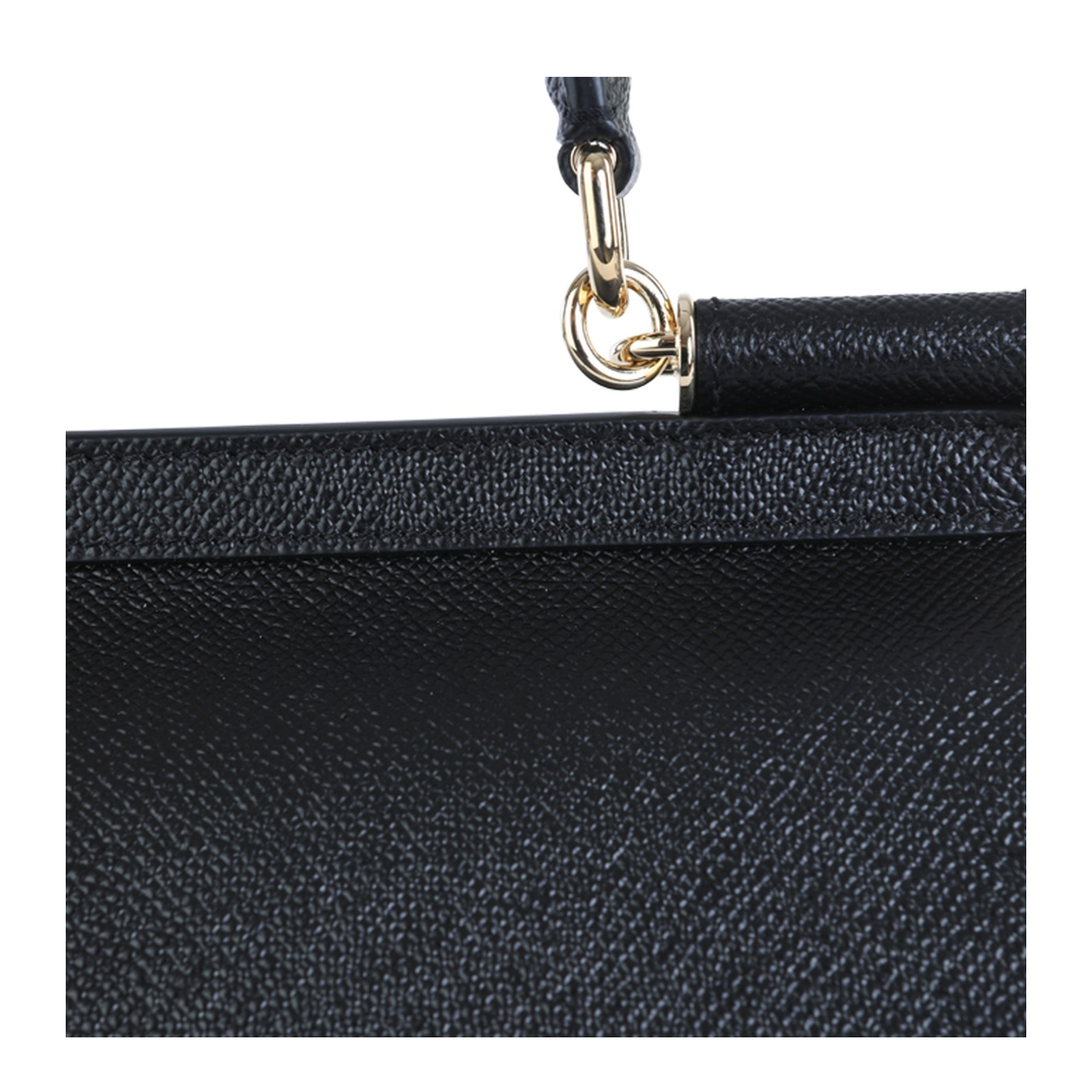 Sicily Small Calfskin Handbag - Black - Image 4
