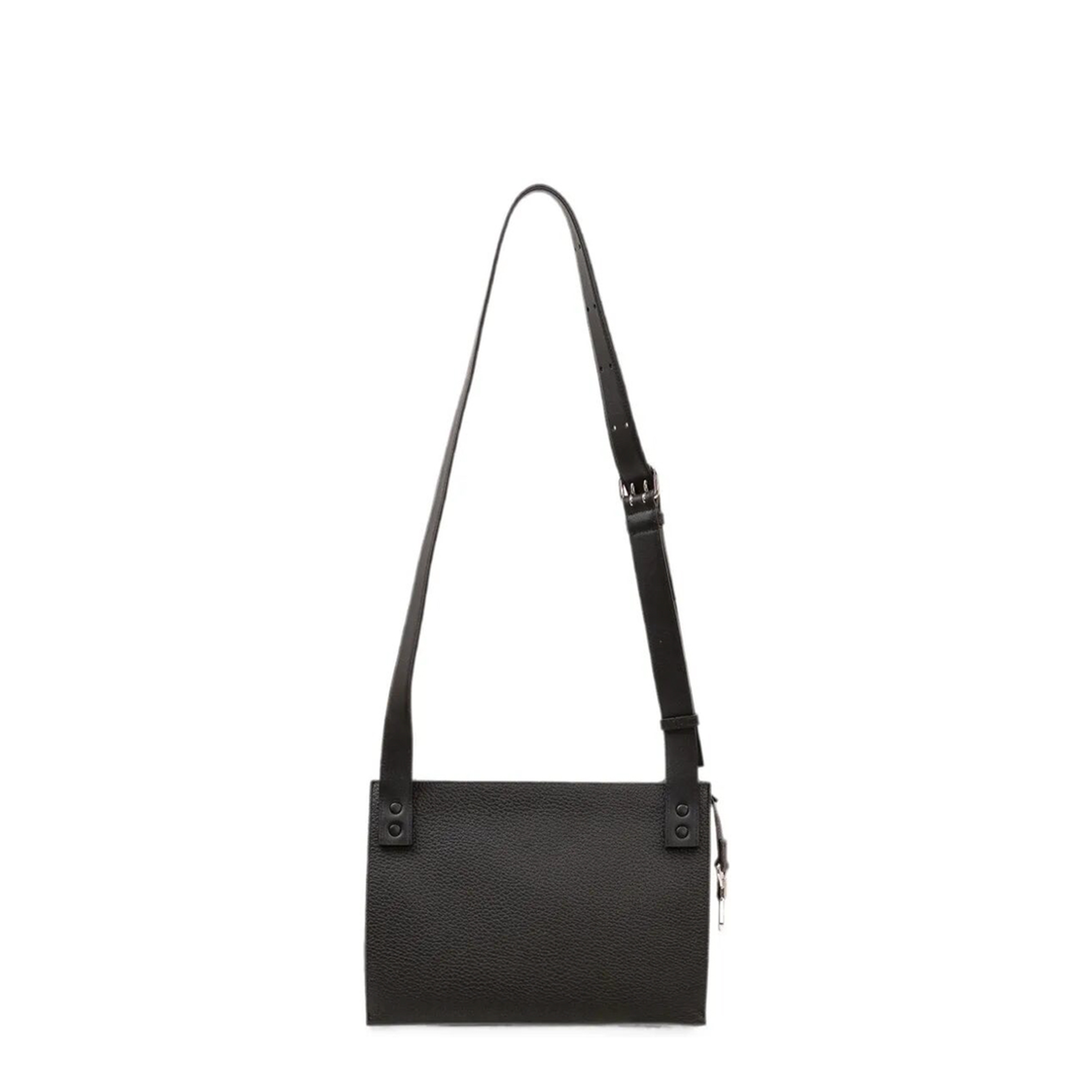 Calf Leather Messenger Bag - Black - Image 1