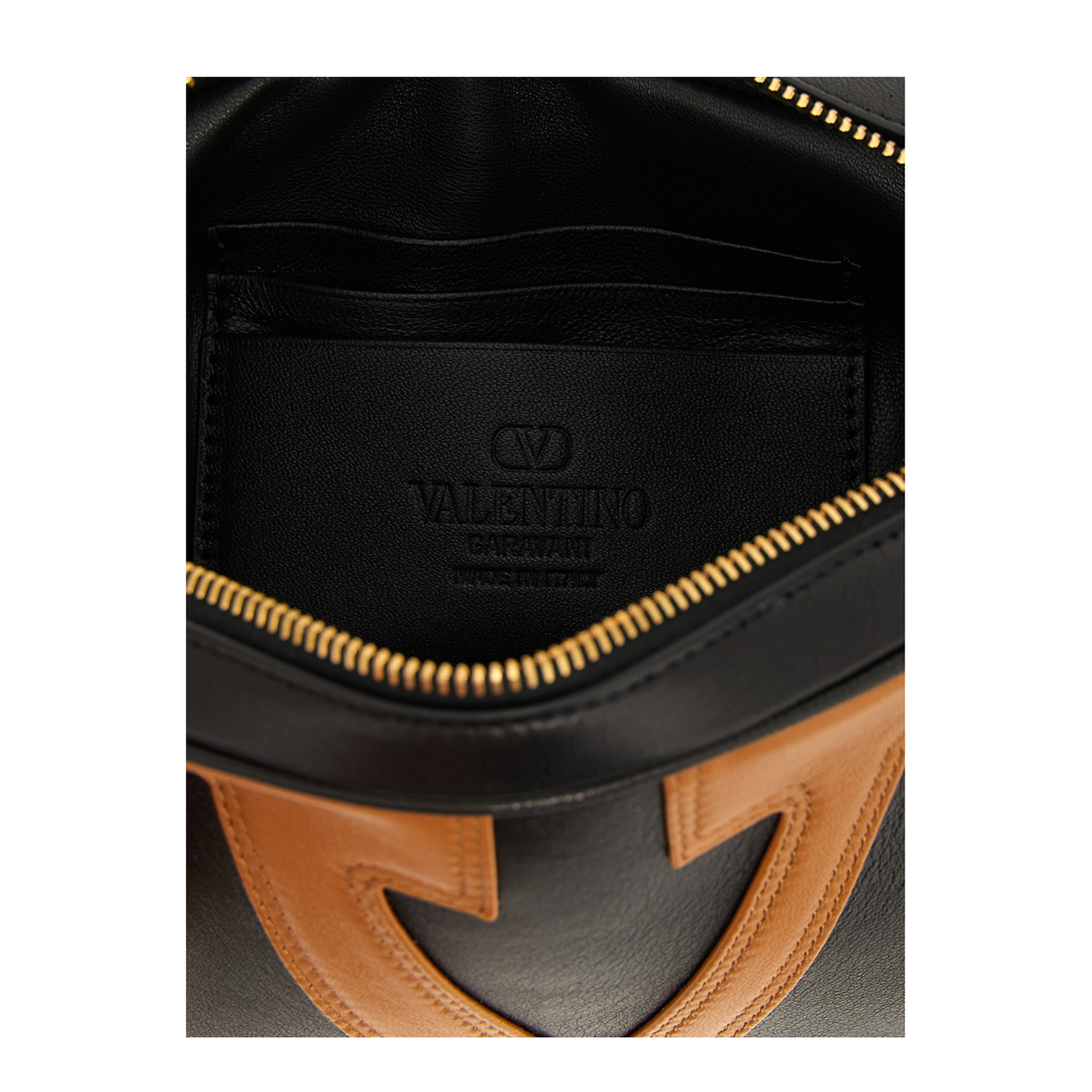 Viva Superstar Medium Nappa Leather Shopping Bag - Black/Spice - Image 5