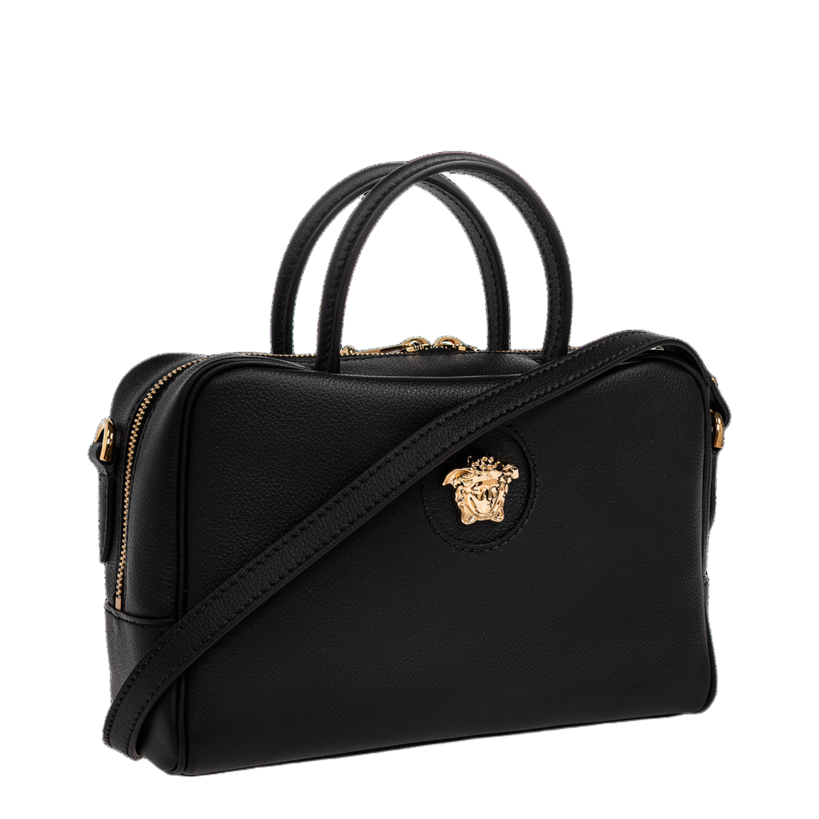 La Medusa Boston Sling Bag Leather Black - Image 4