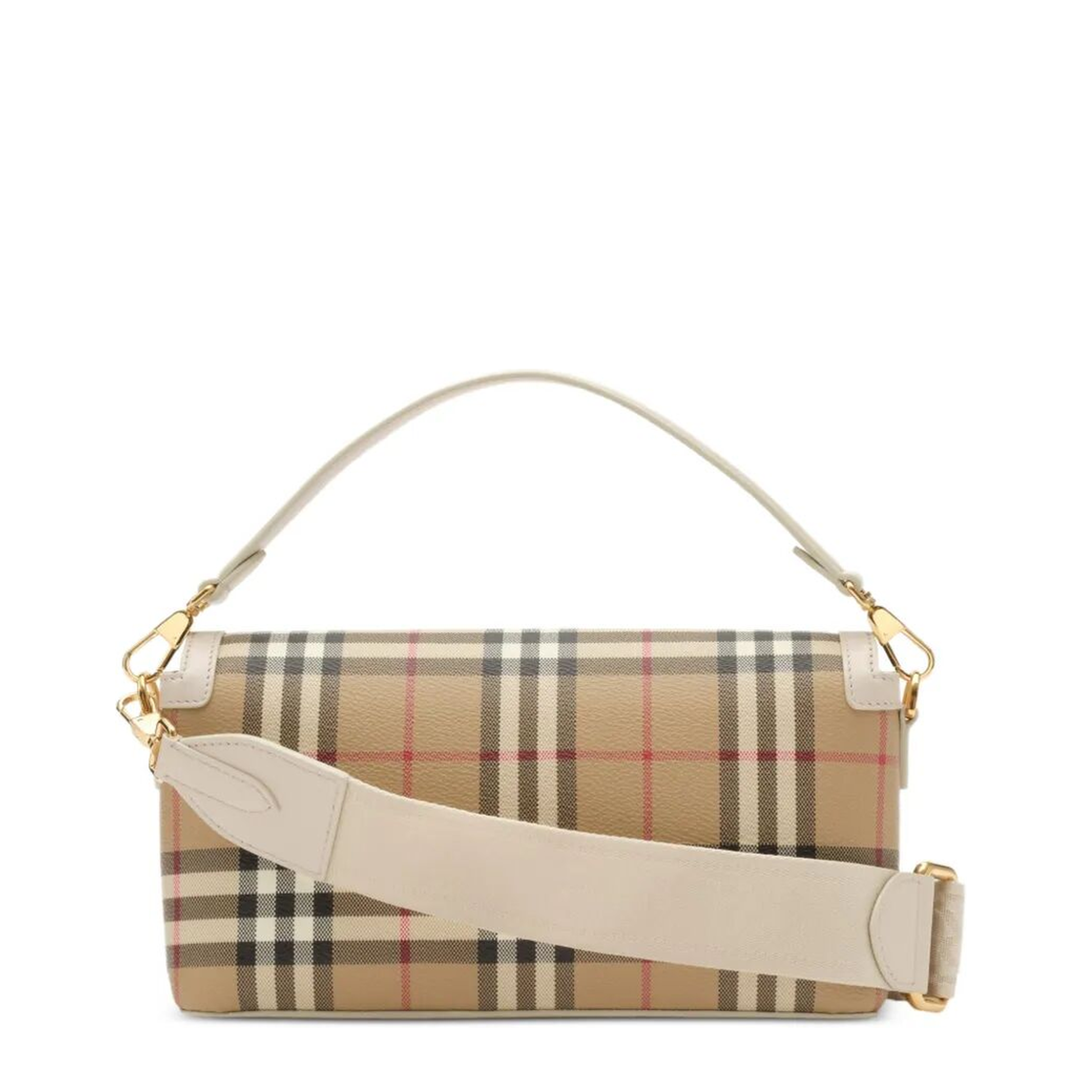 Note Coated Canvas Top Handle Bag - Archive Beige/Briar Brown - Image 3
