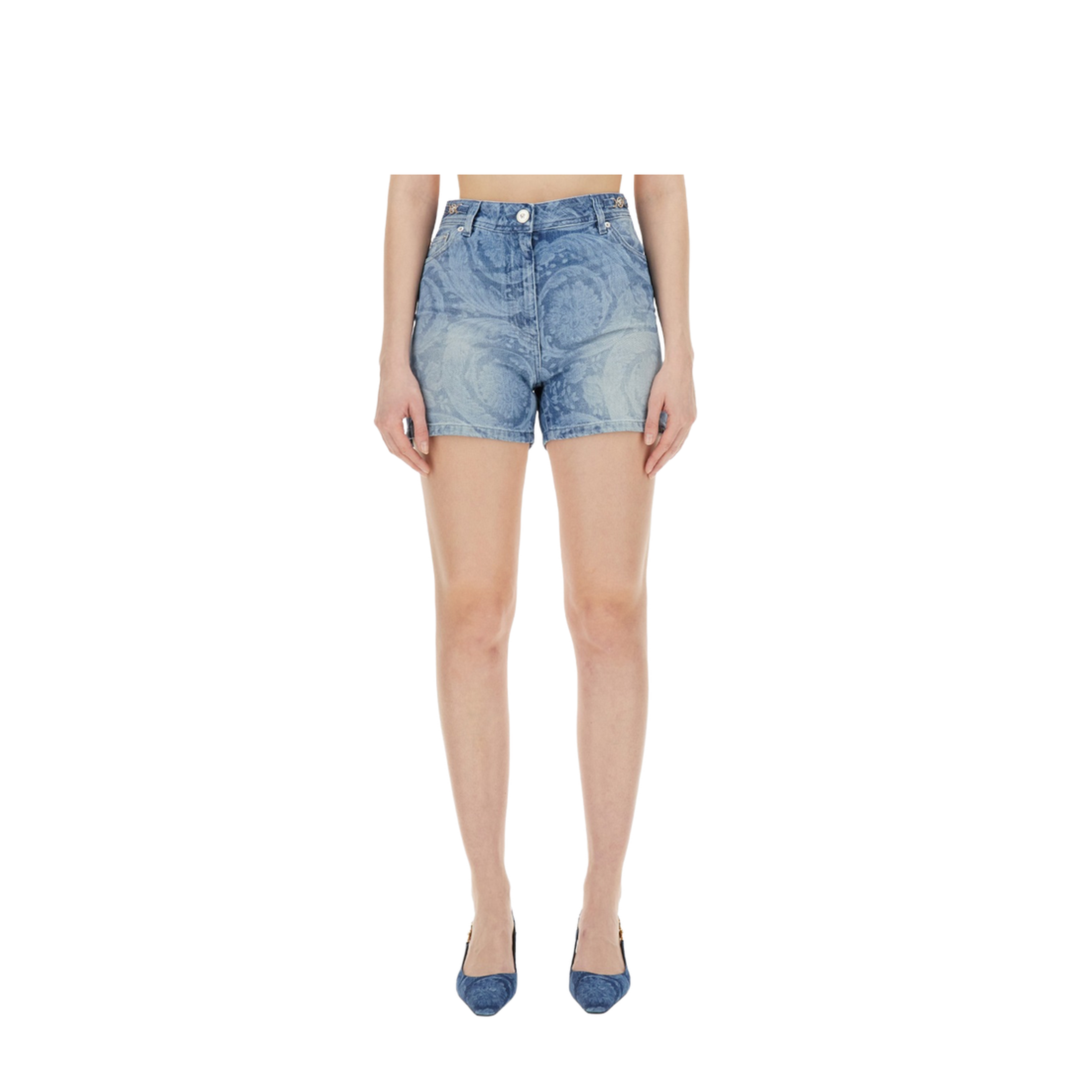 Denim Shorts In Blue - Image 1
