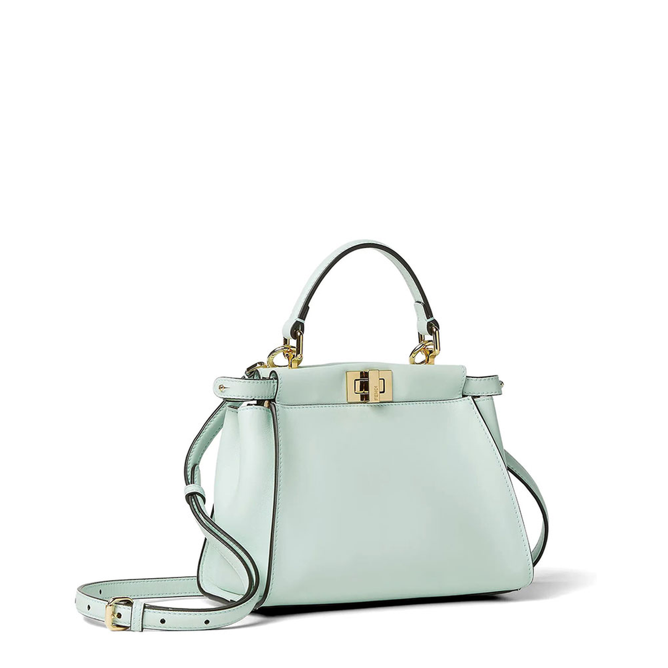 Peekaboo Mini Calf Leather Handbag - Brown - Image 2