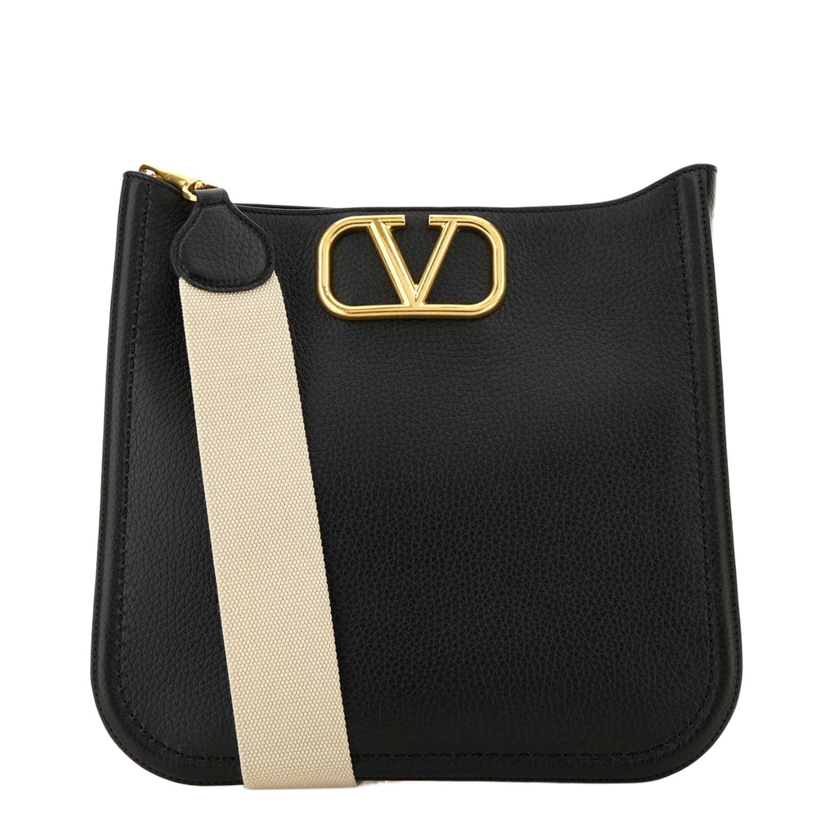 Black Leather Alltime Shoulder Bag - Image 1