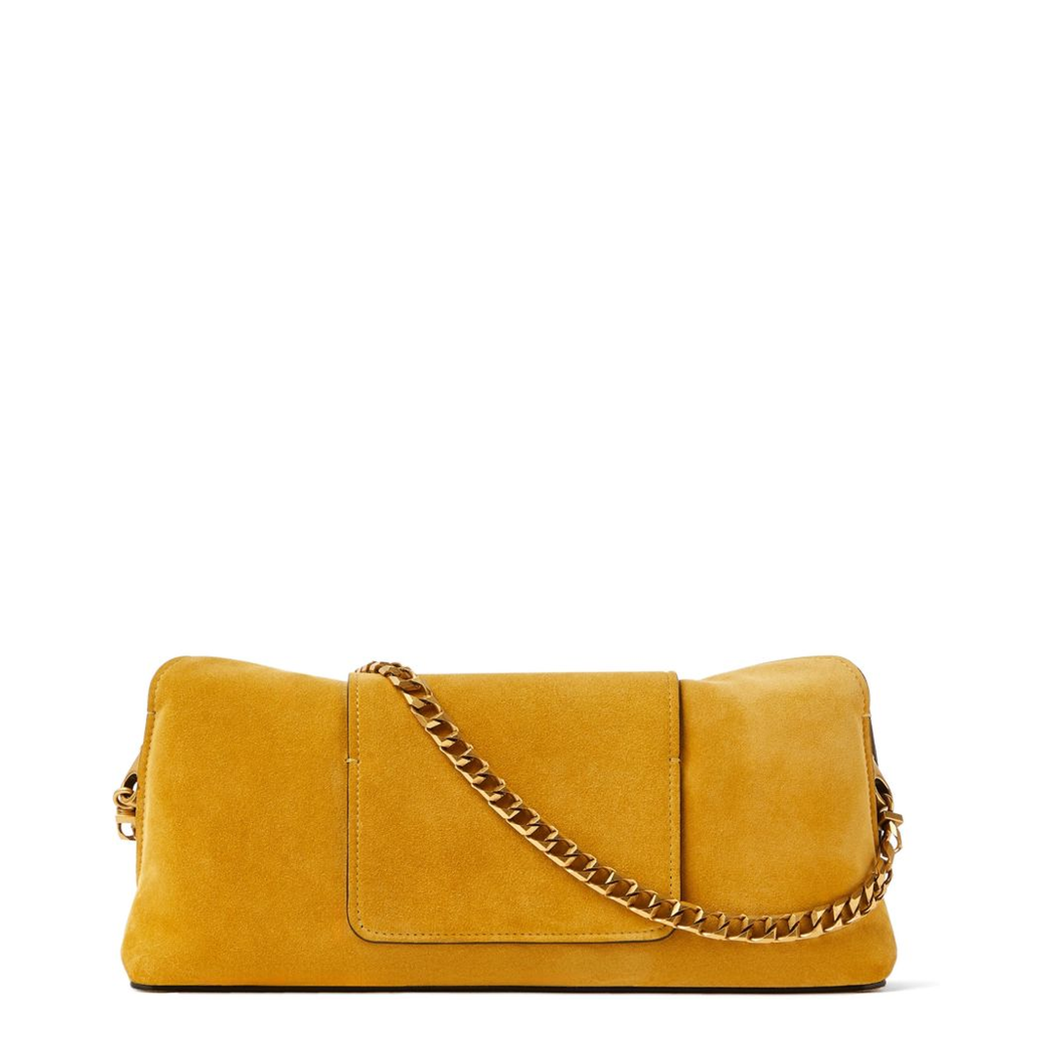 Vivian Suede Clutch - Yellow - Image 2