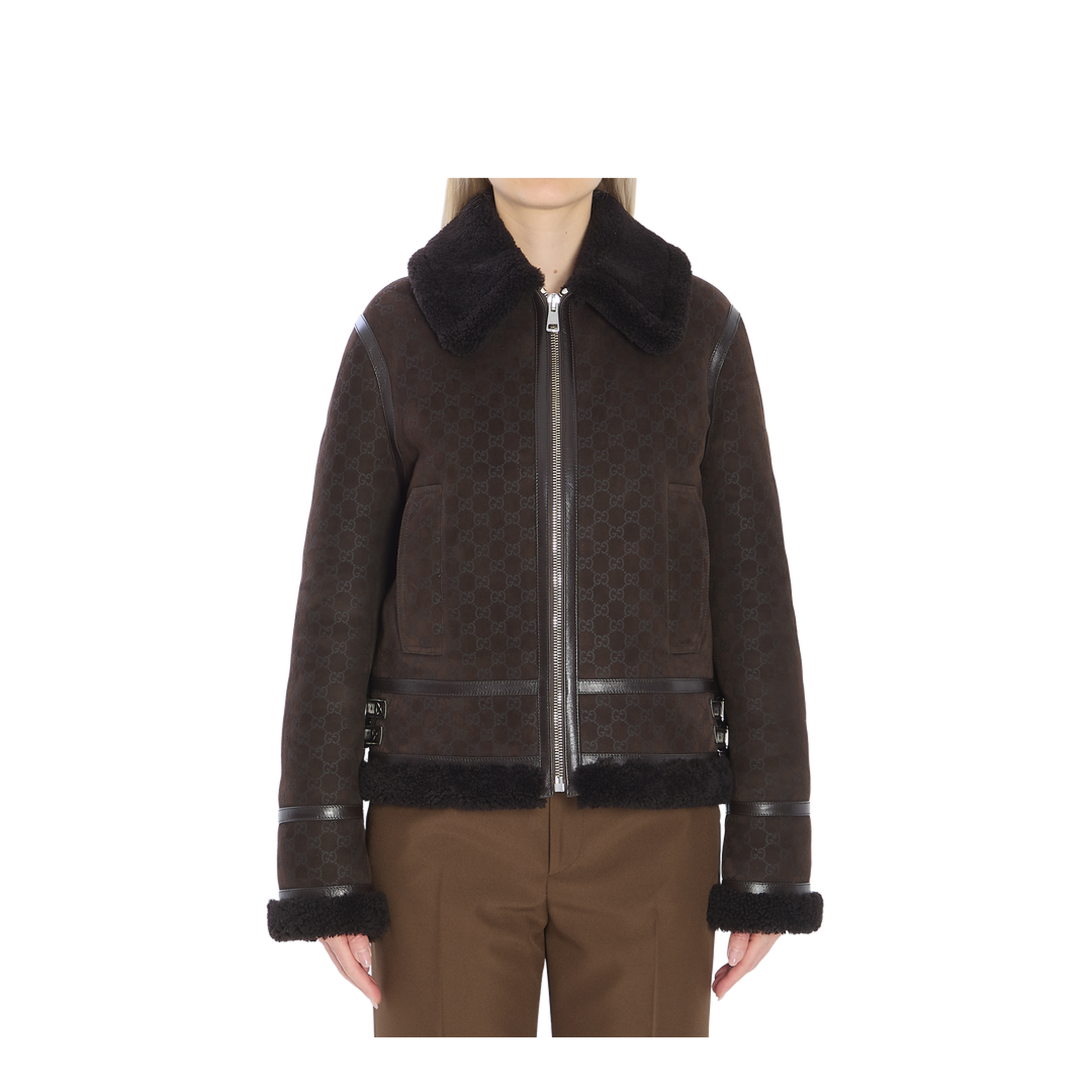 Chocolate Shearling Jacket - Image 1