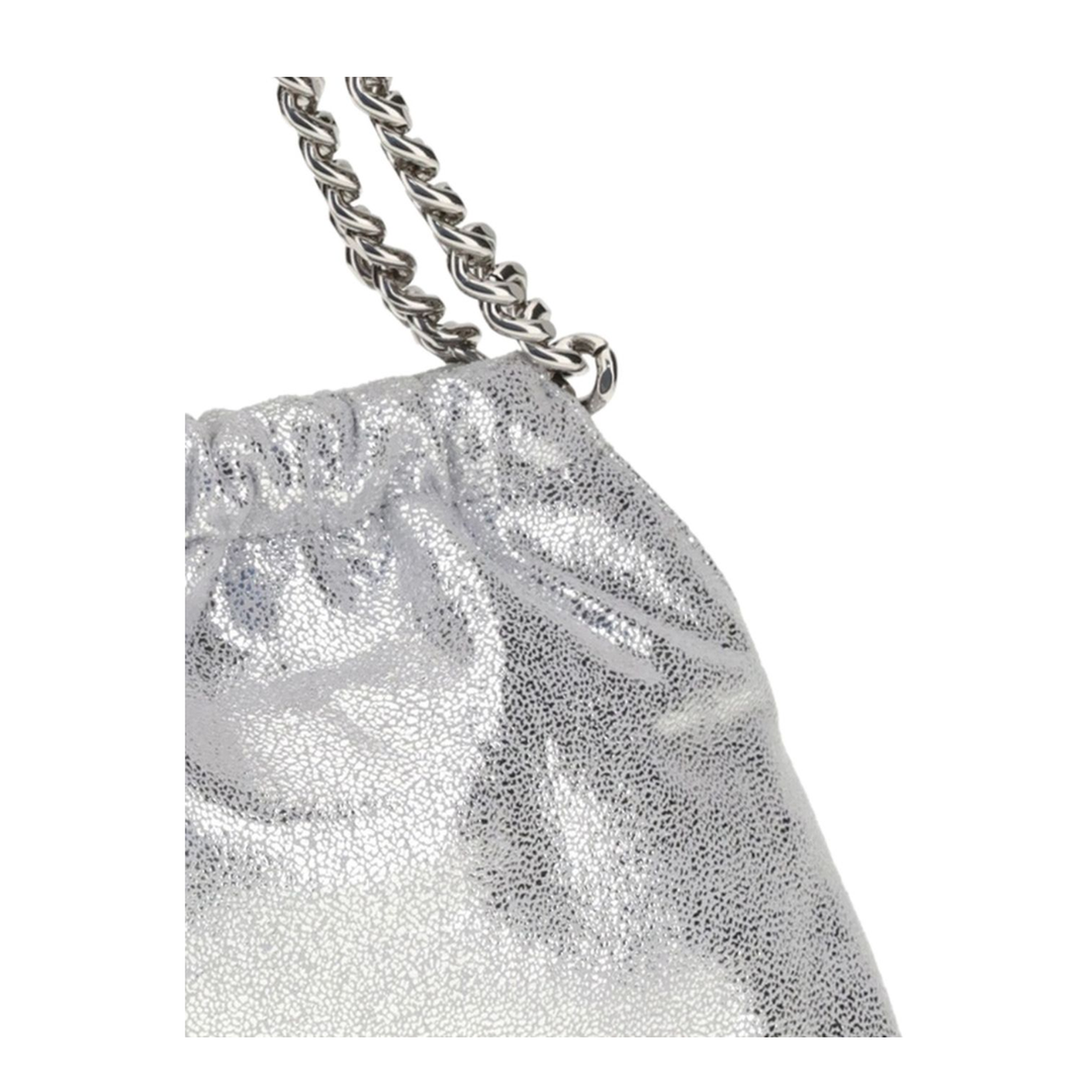 Falabella Tiny Polyester Tote Bag - Metallic Silver - Image 4