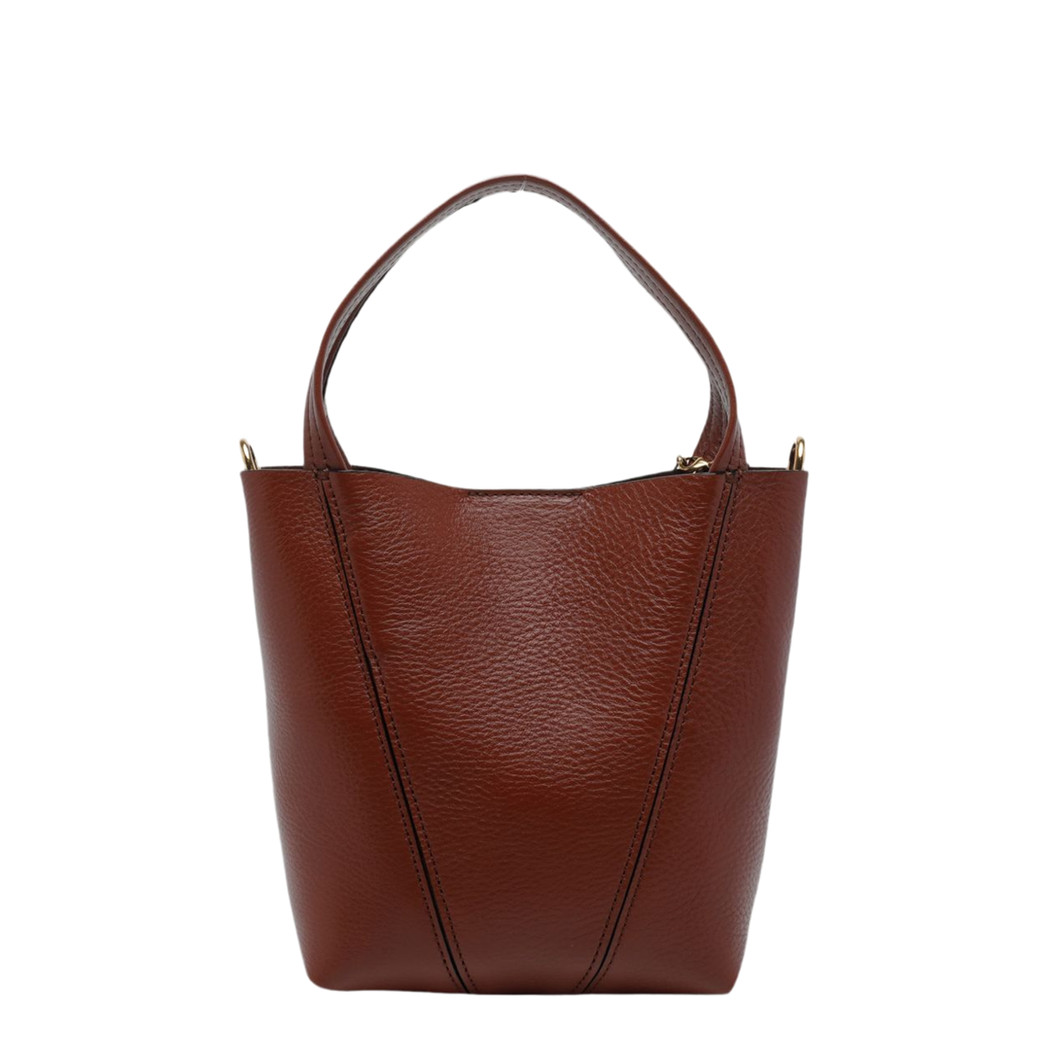 Spin Small Cowhide Tote - Blushy Brown - Image 4