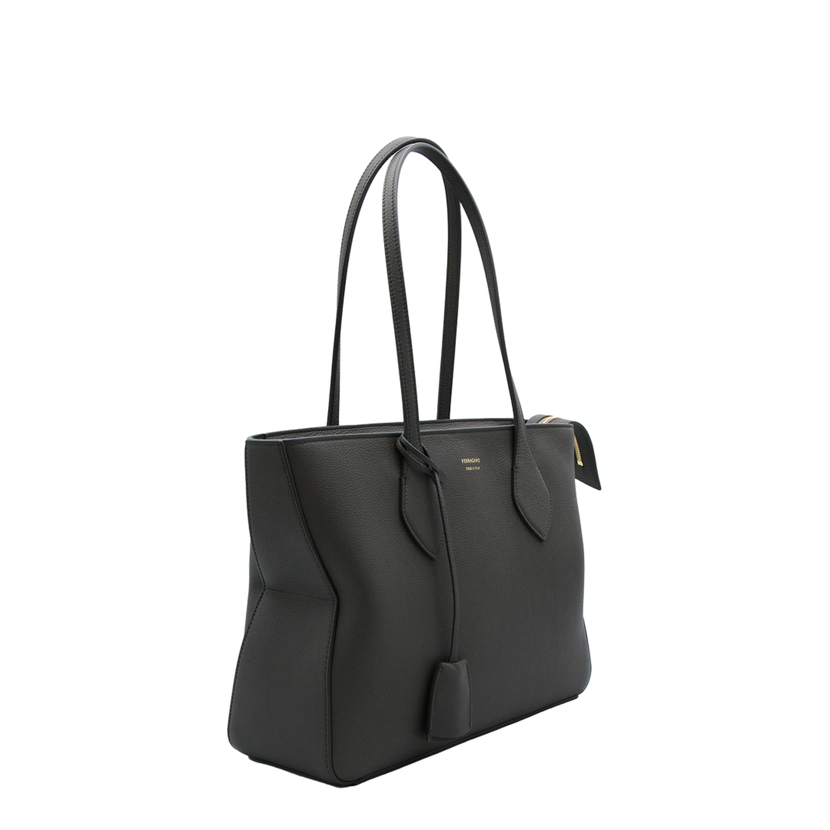 Star-shaped (L) Tote Bag Leather Black - Image 3