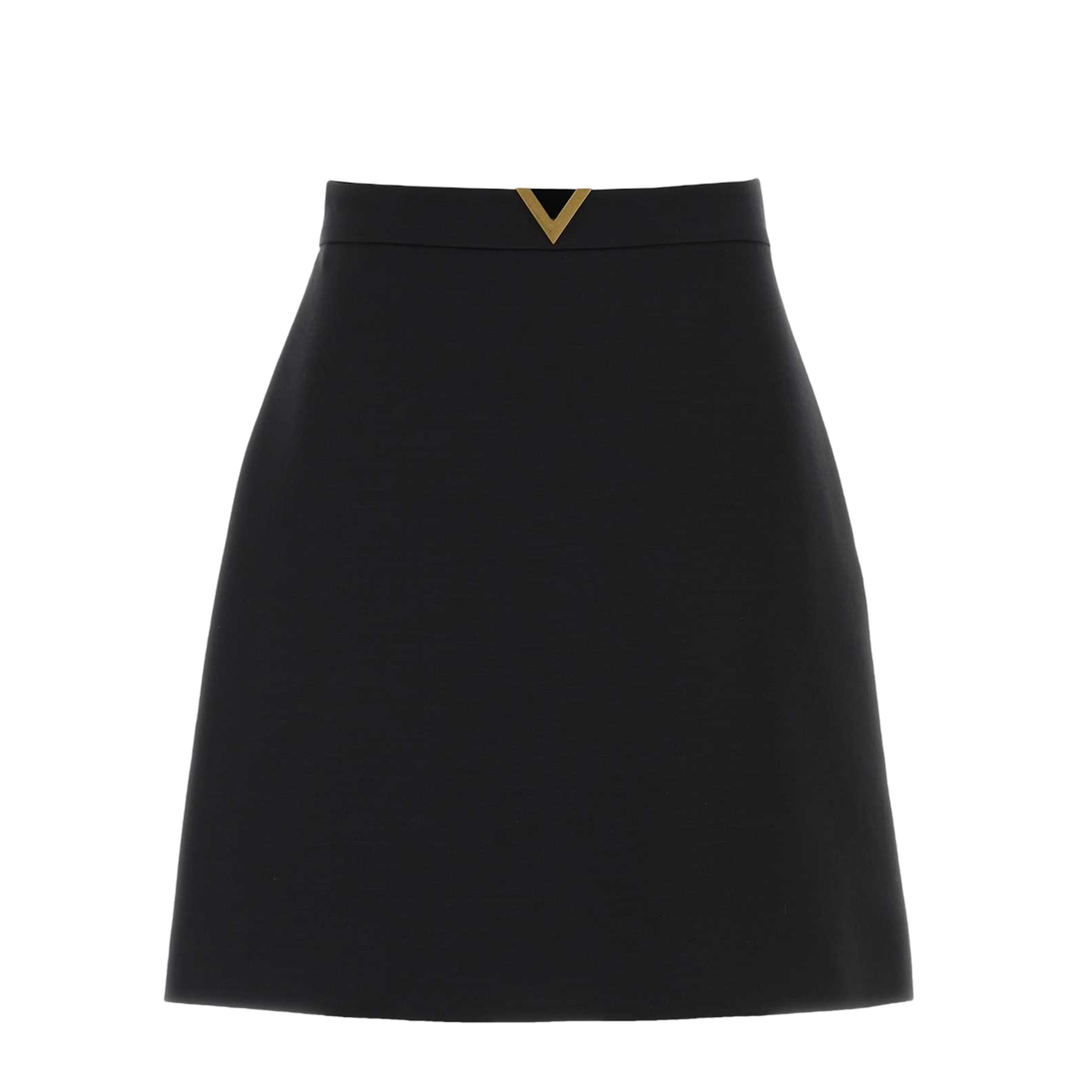 Black Crepe Couture Mini Skirt - Image 1