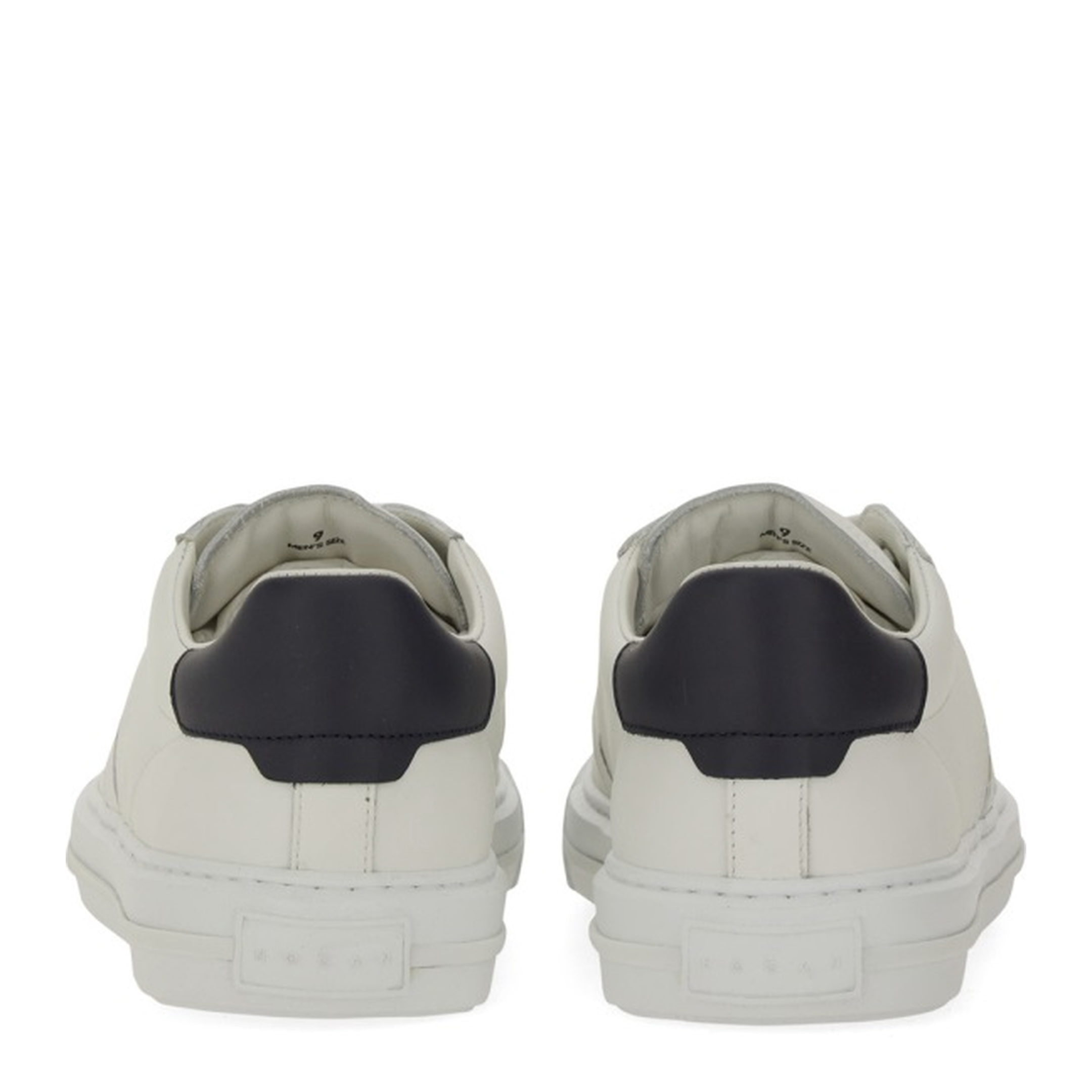 White Logo Design Flat Rubber Sole Lace-Up Closure - Image 3