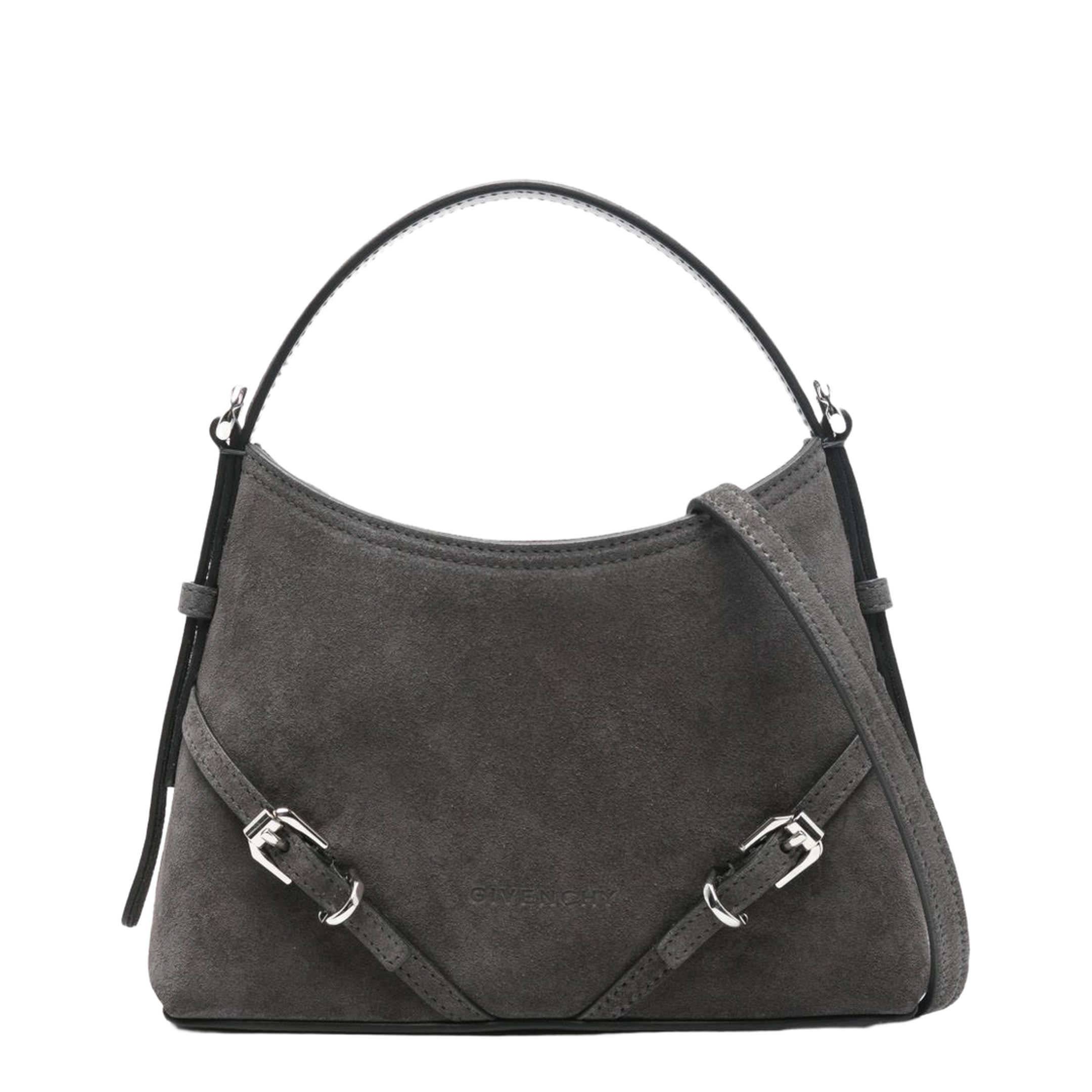 Voyou Nano Suede Bag - Dark Grey - Image 1