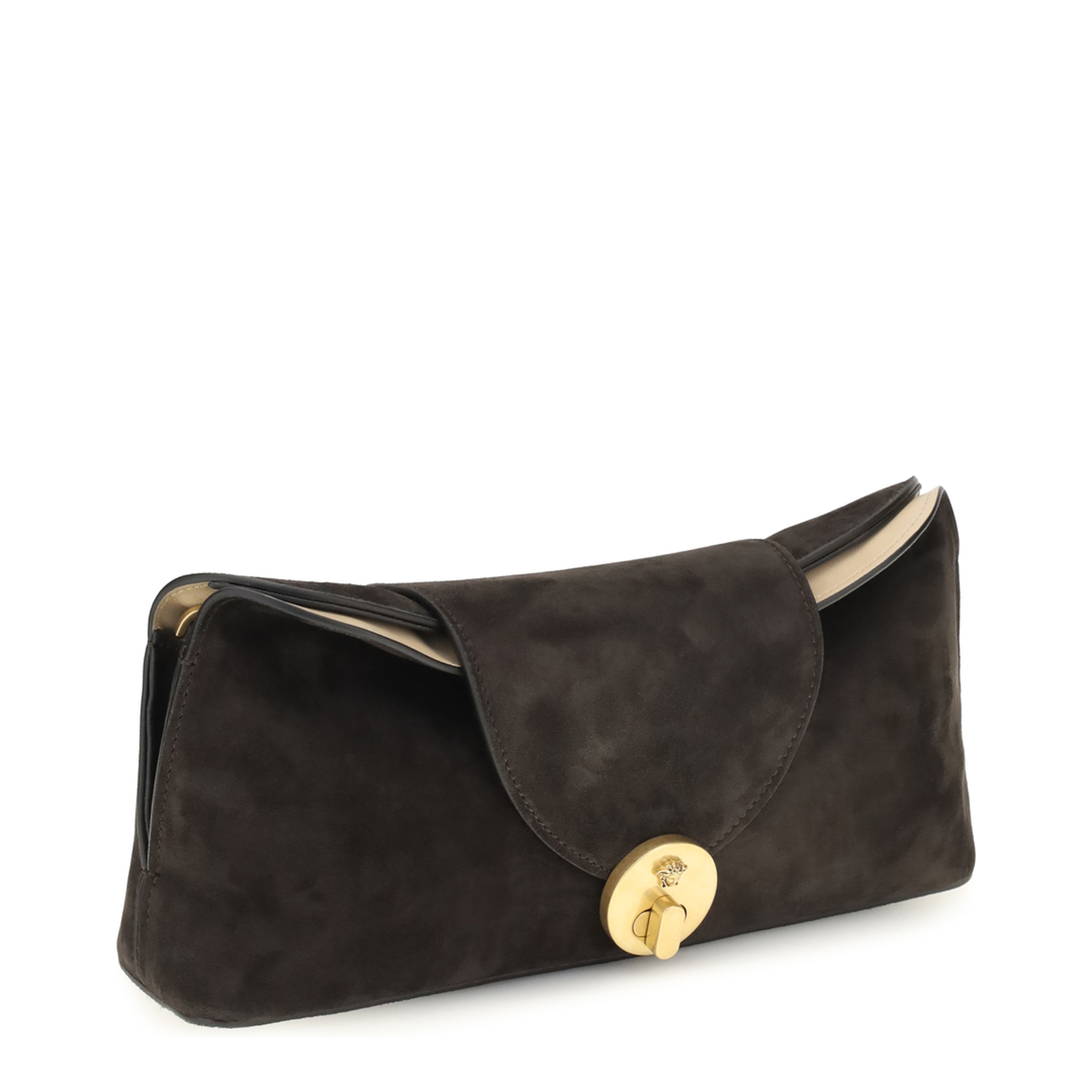 Vivian Suede Clutch - Brown - Image 2