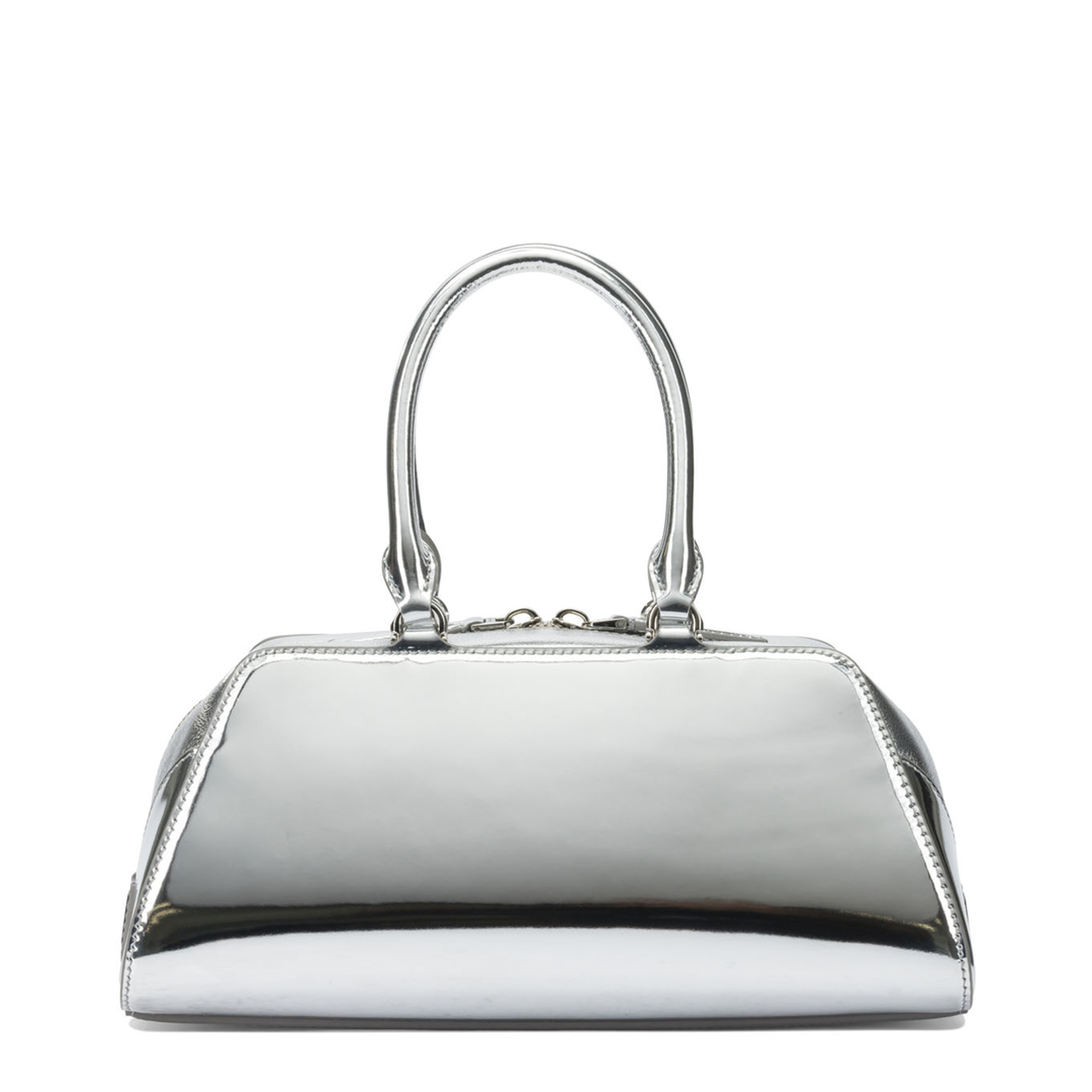 Antigona Small Calfskin Crossbody - Light Silvery - Image 3