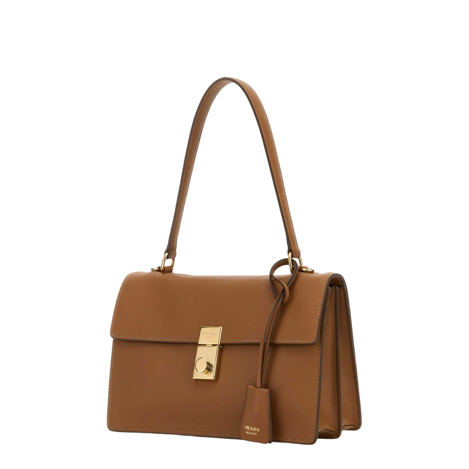 Camel Leather Handbag - Image 1