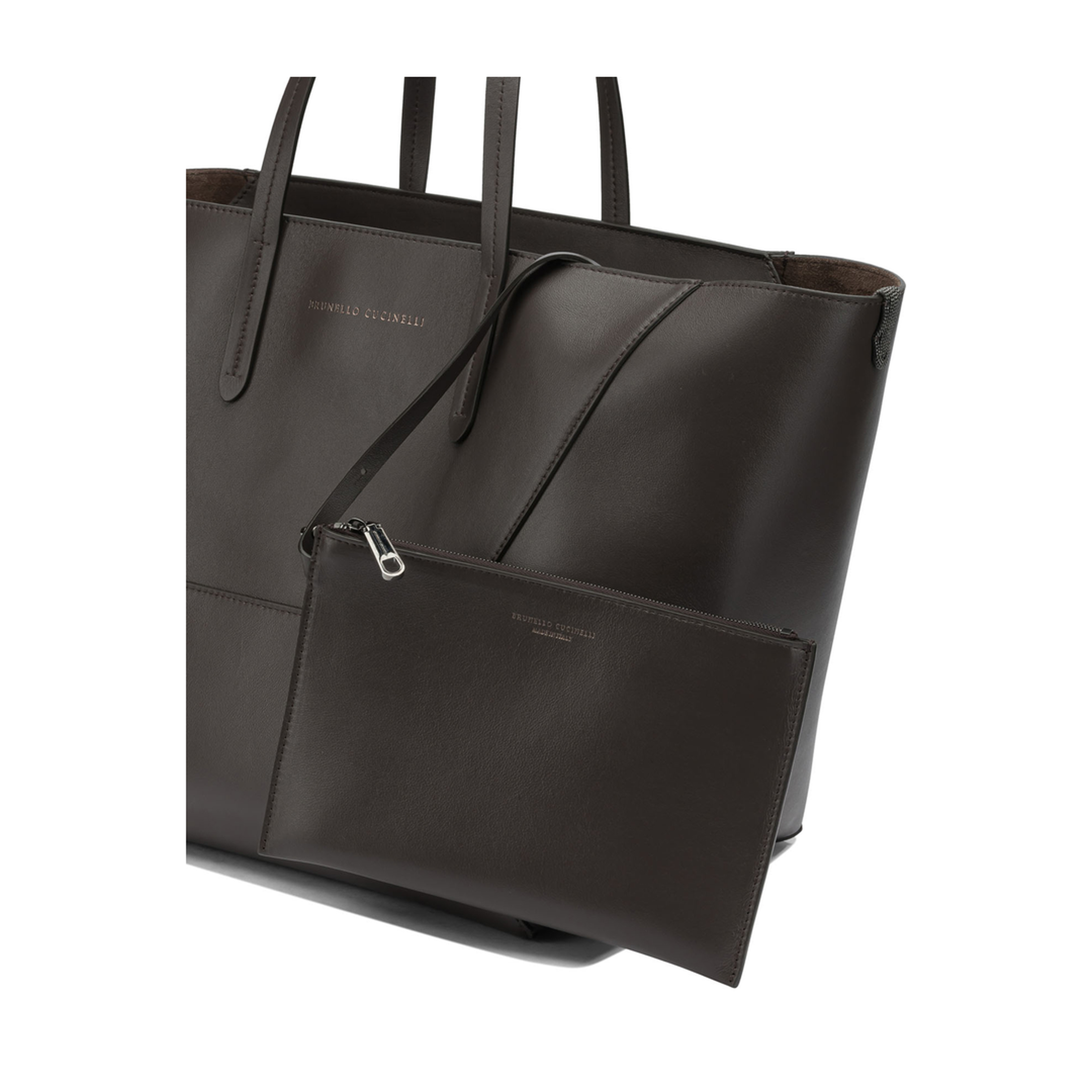 BC Duo Large Calfskin Tote - Rust Brown - Image 3