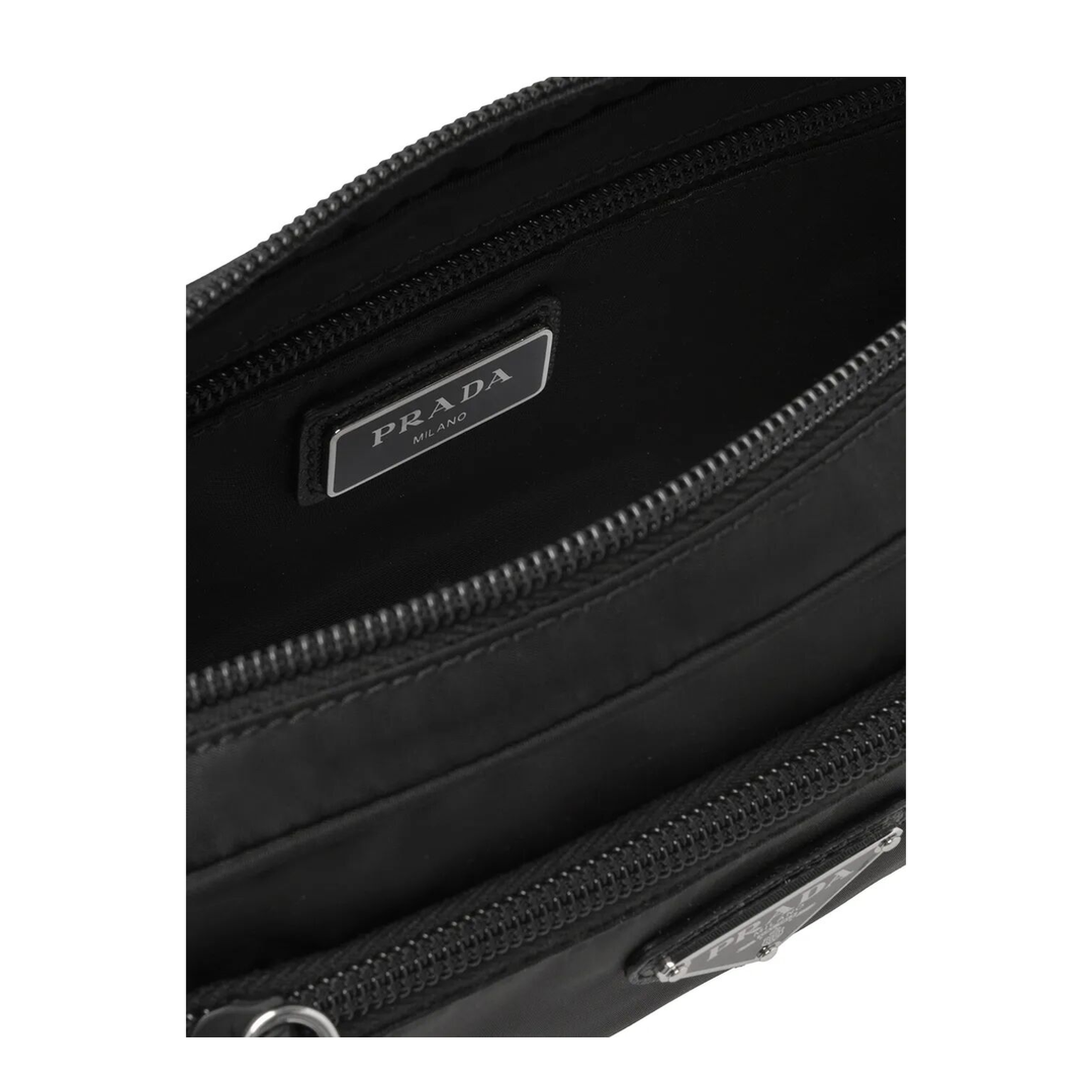 Re-Nylon One Size Recycled Polyamide Belt Bag - Black - Image 4