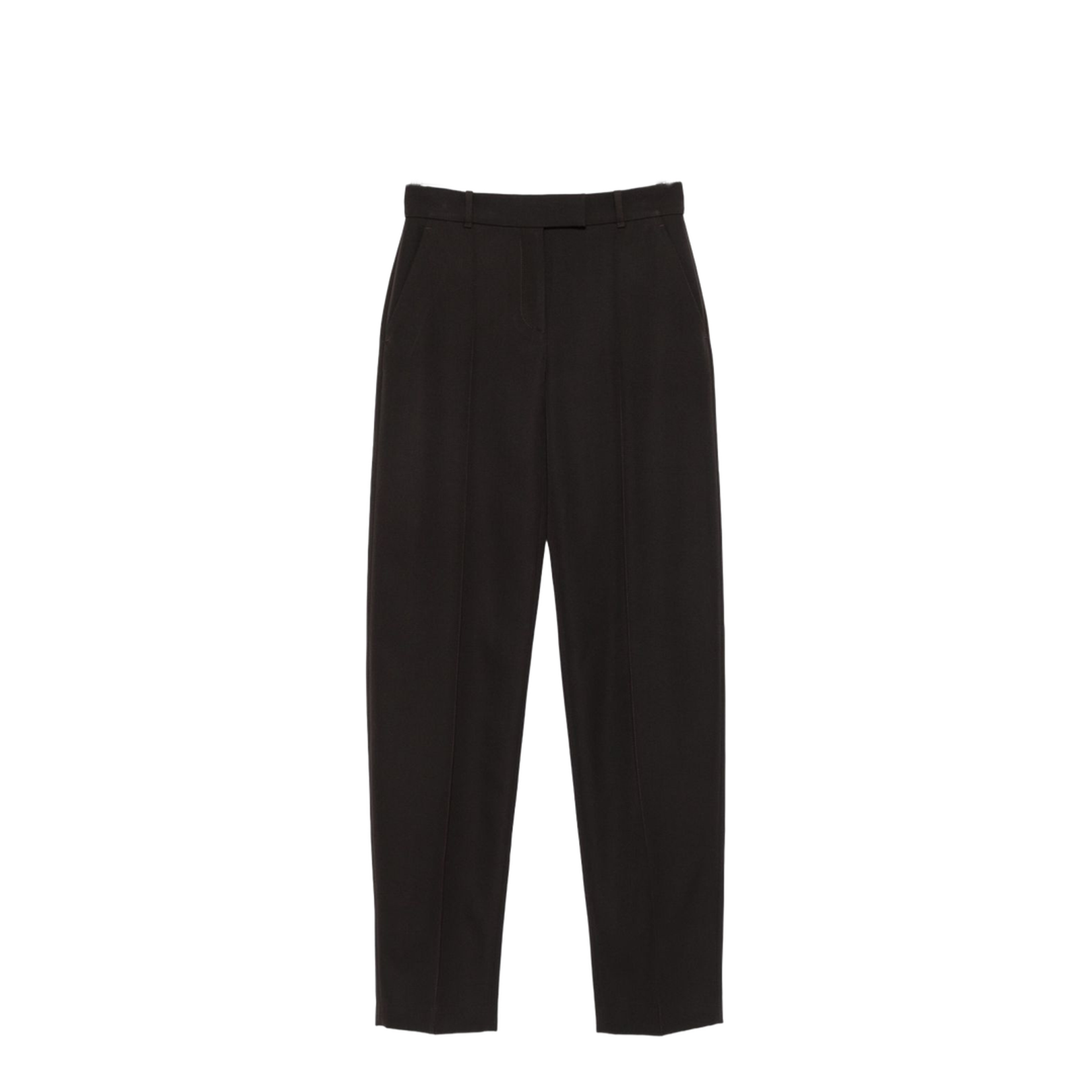 Brown Pressed Crease Pants - Image 1