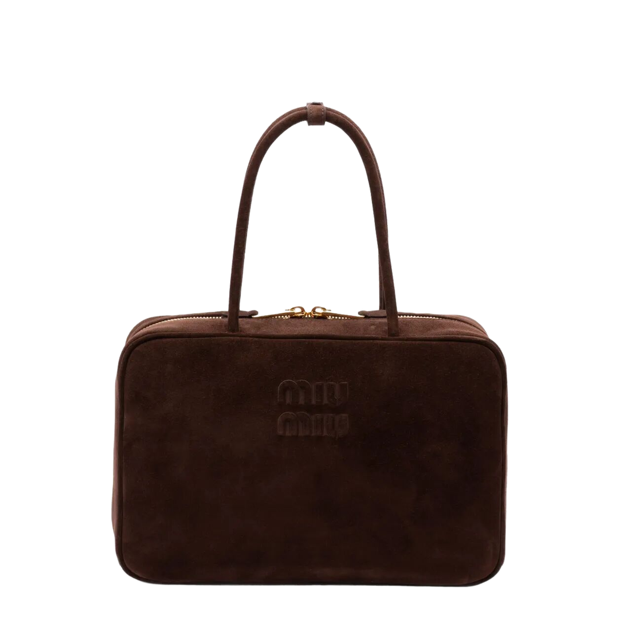 Suede Tote - Dark Brown - Image 3
