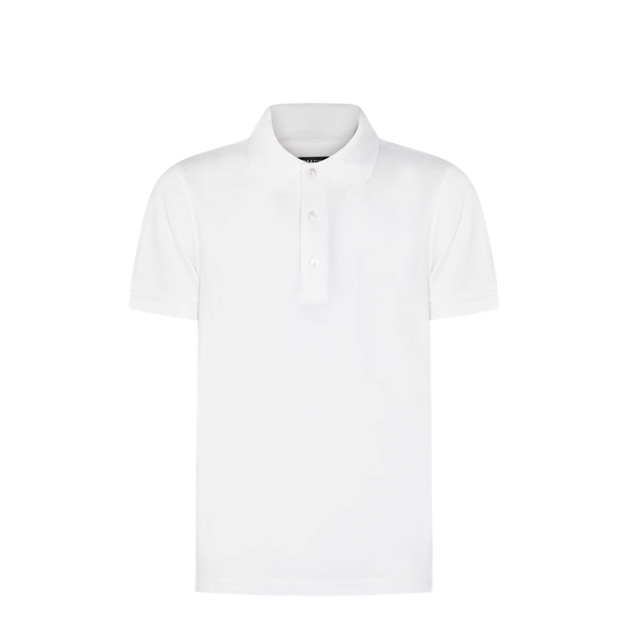 Lyocell Pique Polo Shirt In White - Image 2