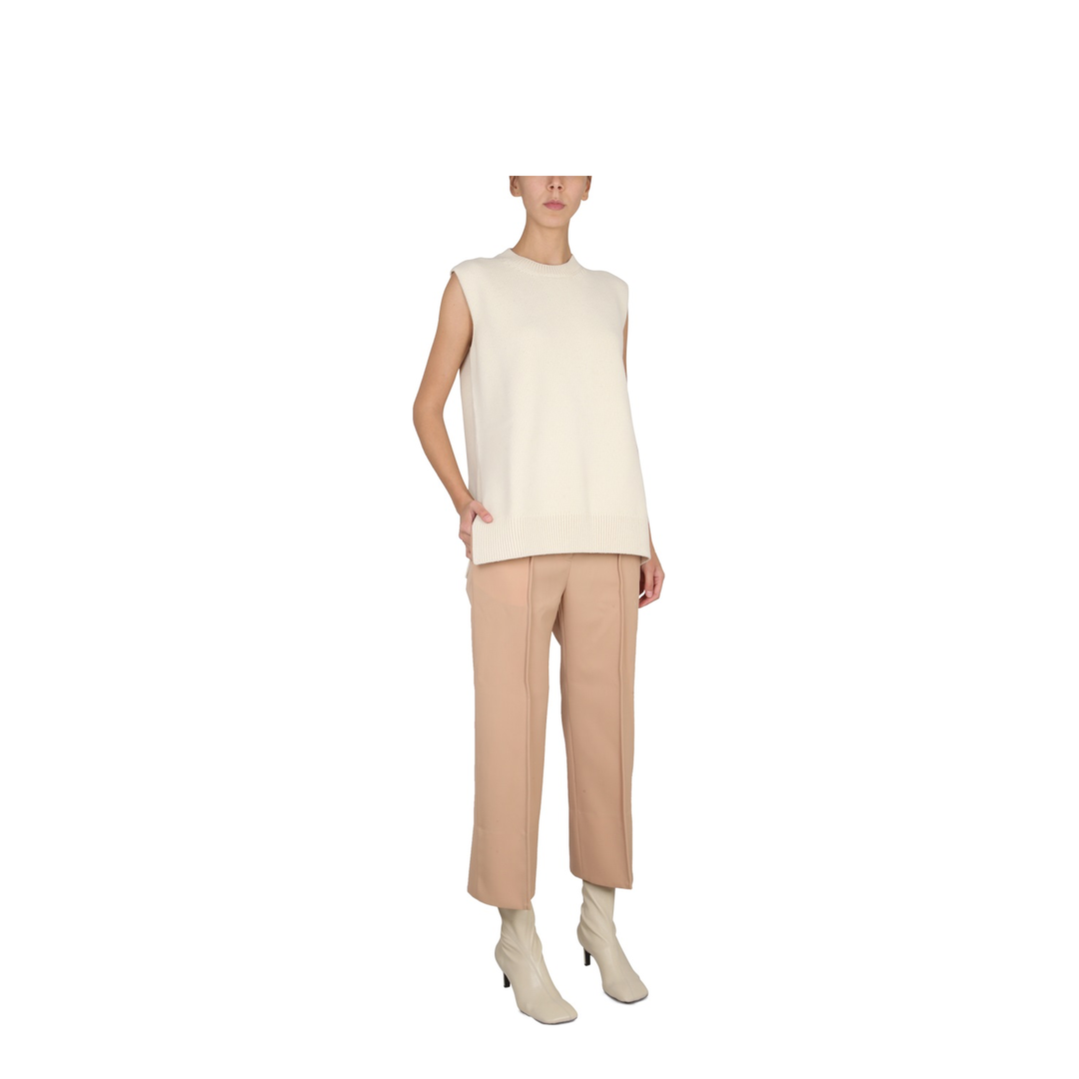 Wool Vest White - Image 2
