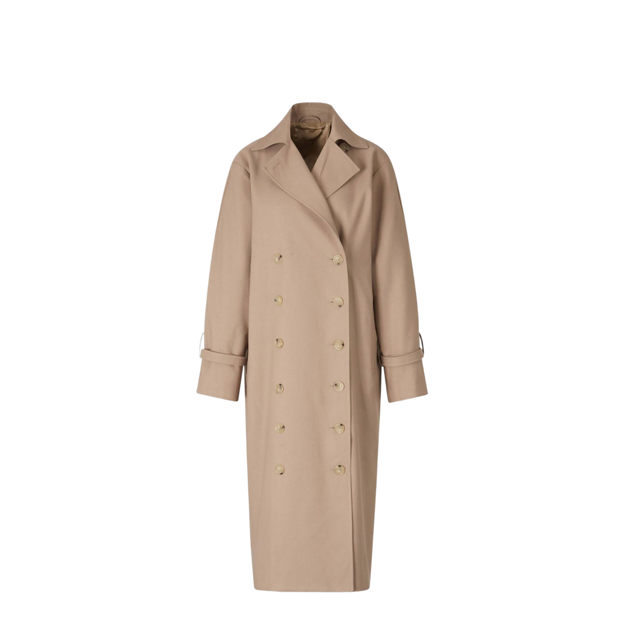 Double-Breasted Cotton Trench Coat - Image 1
