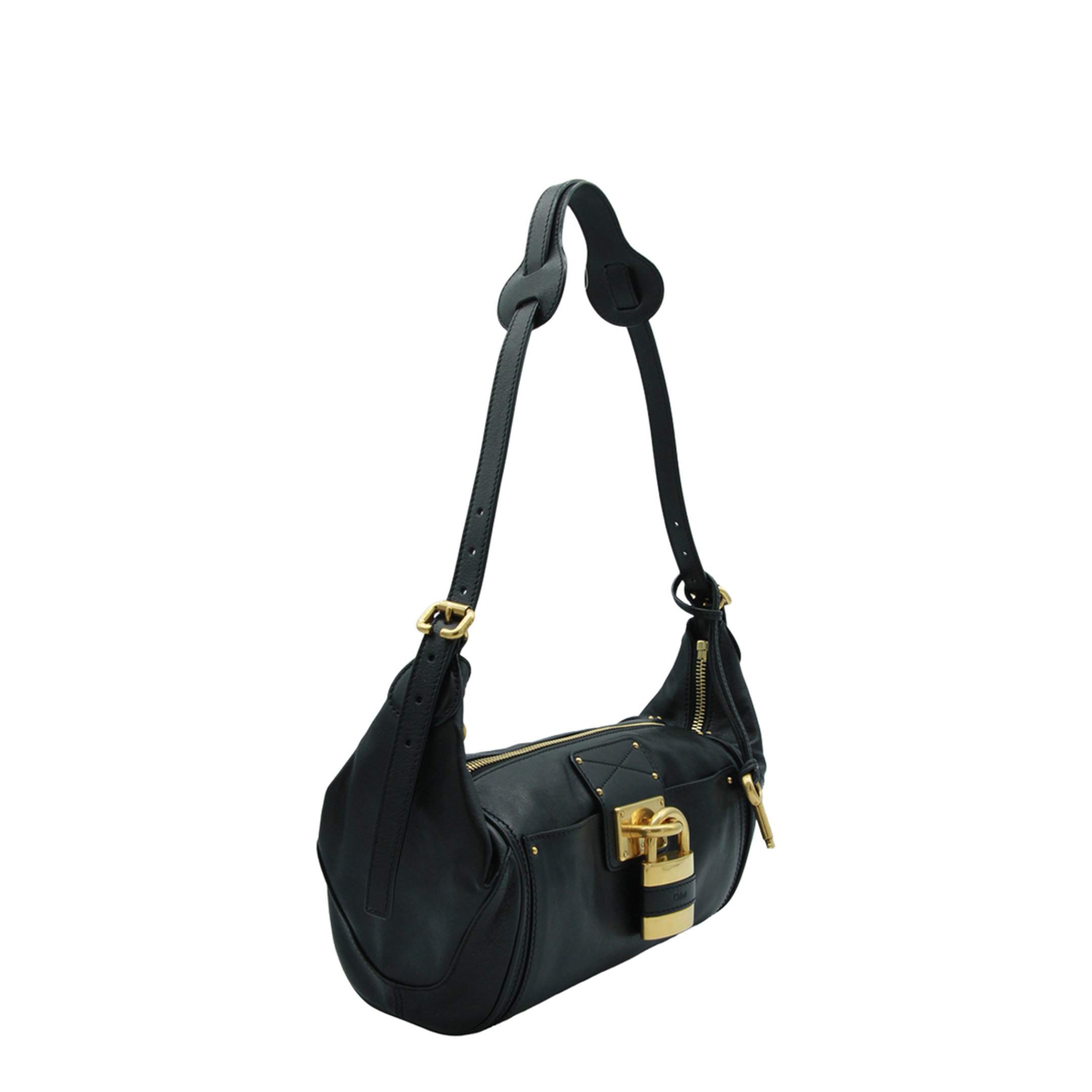 Paddington Grained Buffalo Leather Crossbody - Black - Image 4