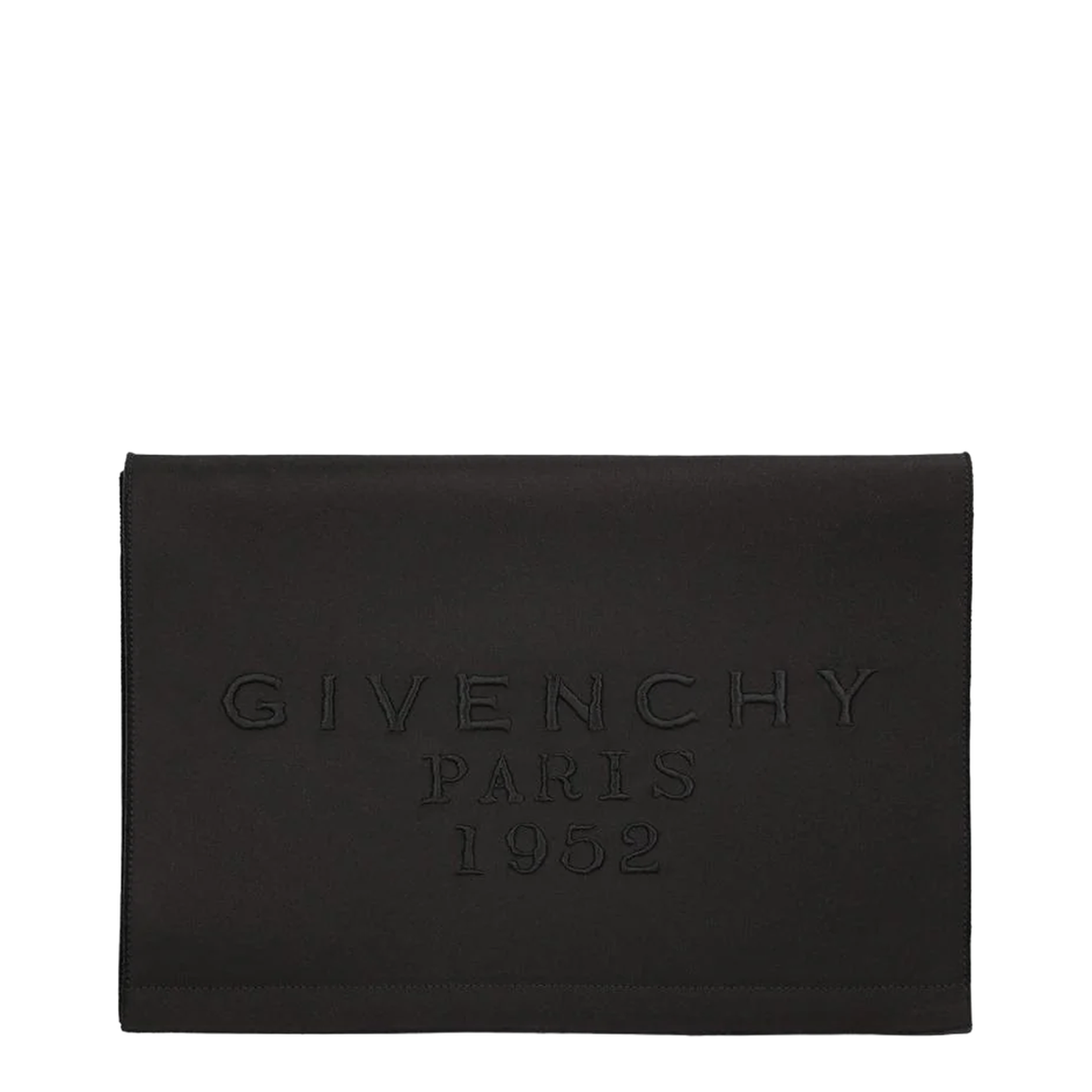 Paris 1952 Pochette Handbag Satin Black - Image 1