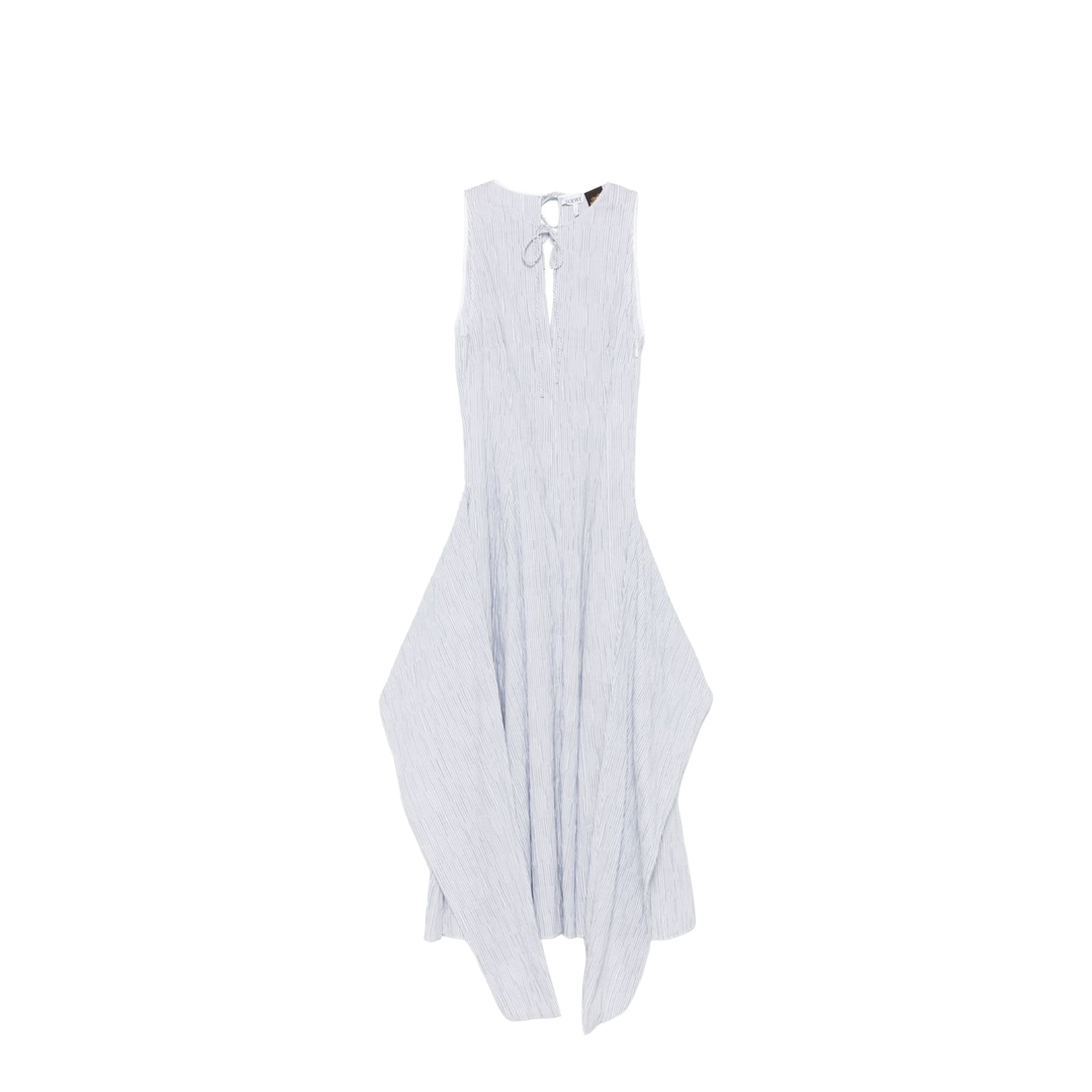 Wrap Dress in Cotton Blend Blue - Image 1