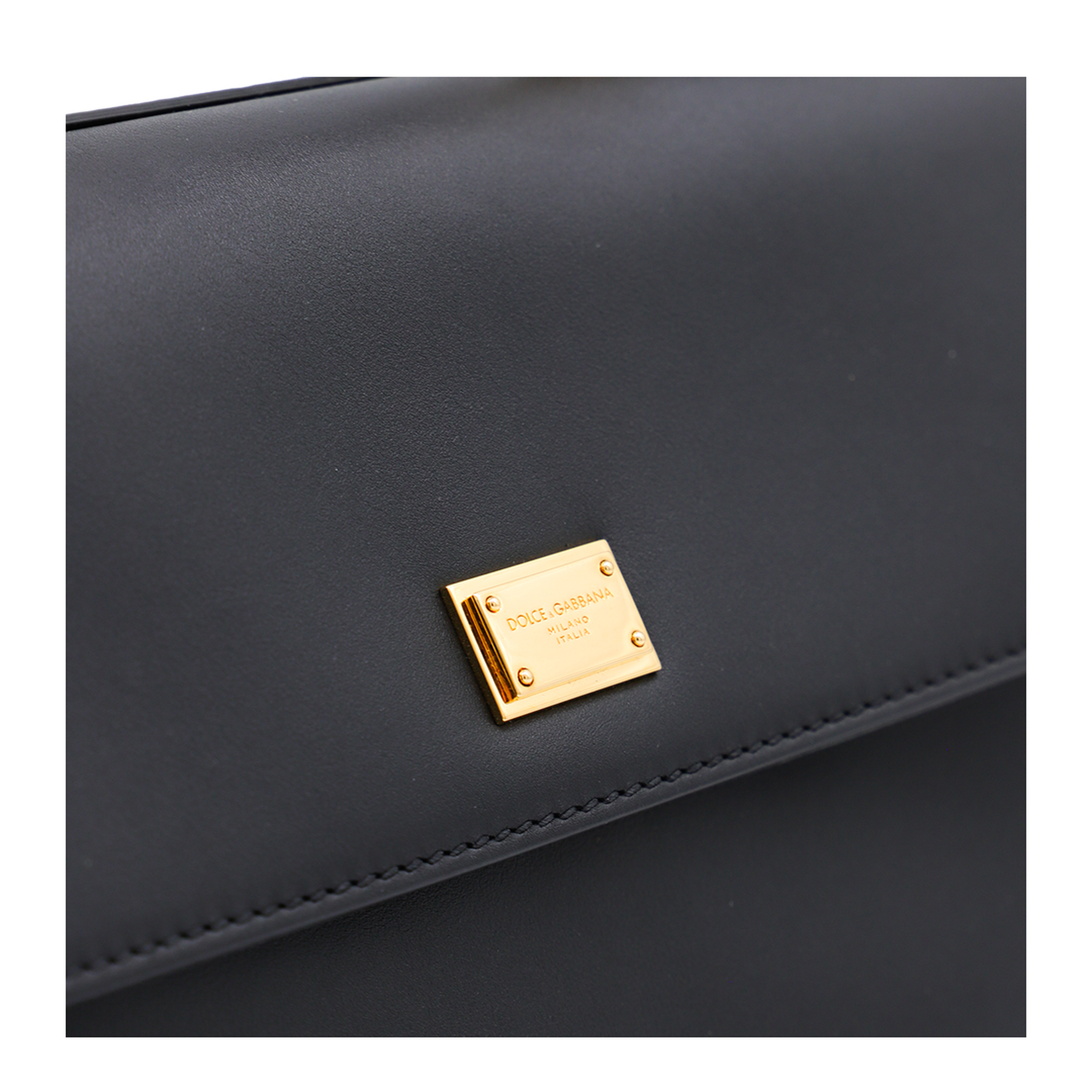 My Sicily Calfskin Handbag - Black - Image 7
