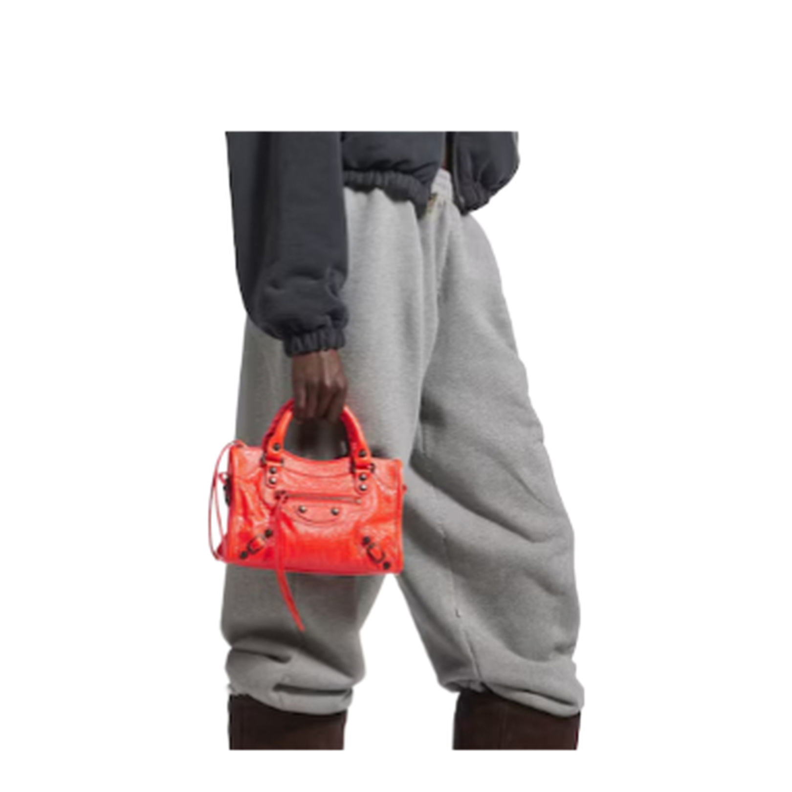 Le City Bag Mini in Pop Orange - Image 5