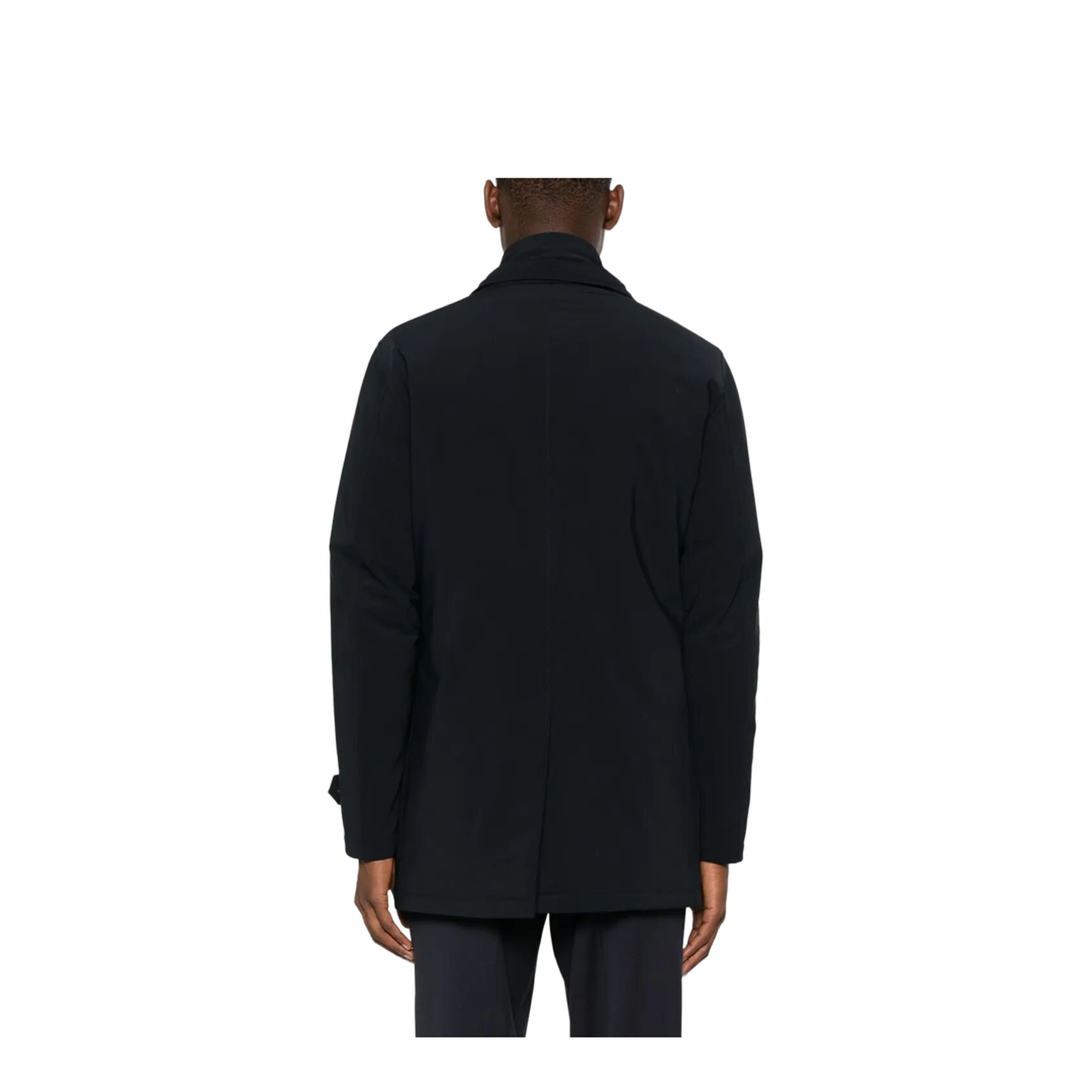 Double-Breasted Nylon Down Jacket - Image 4