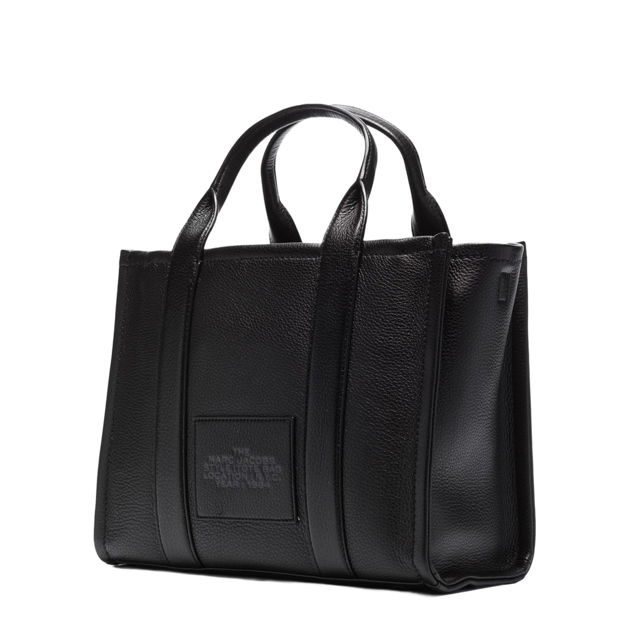 Medium Tote Bag In Black Leather - Image 4