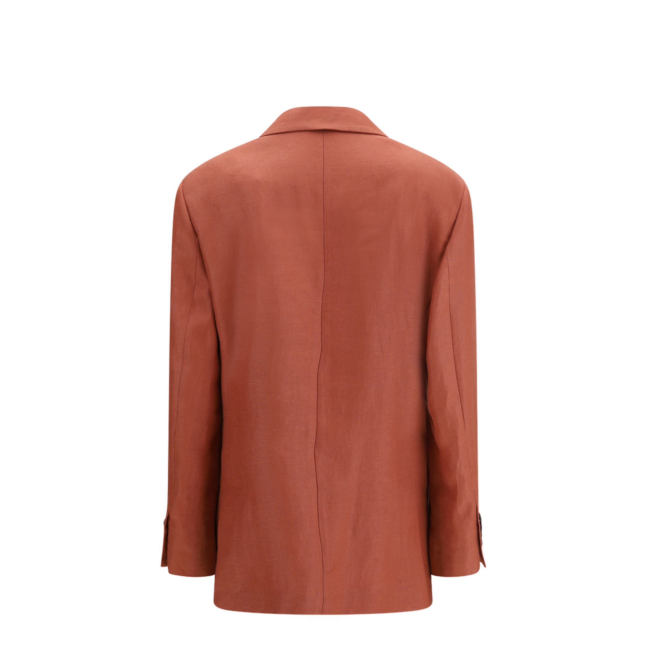 Single-Breasted Linen Blazer - Image 2